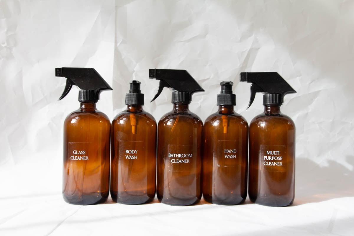 Glass Cleaning Glass Bottle