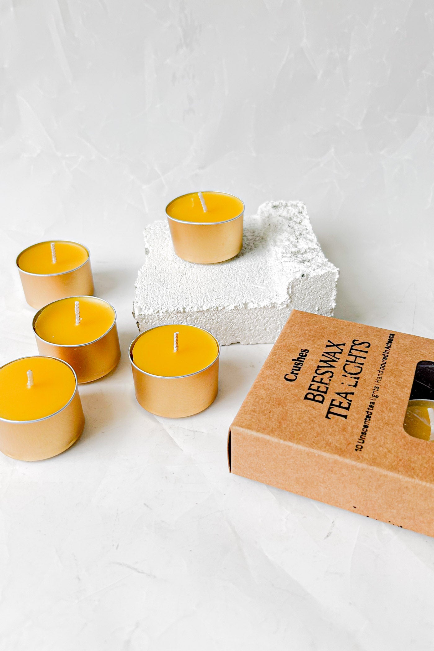 Beeswax Tealights - Box of 10