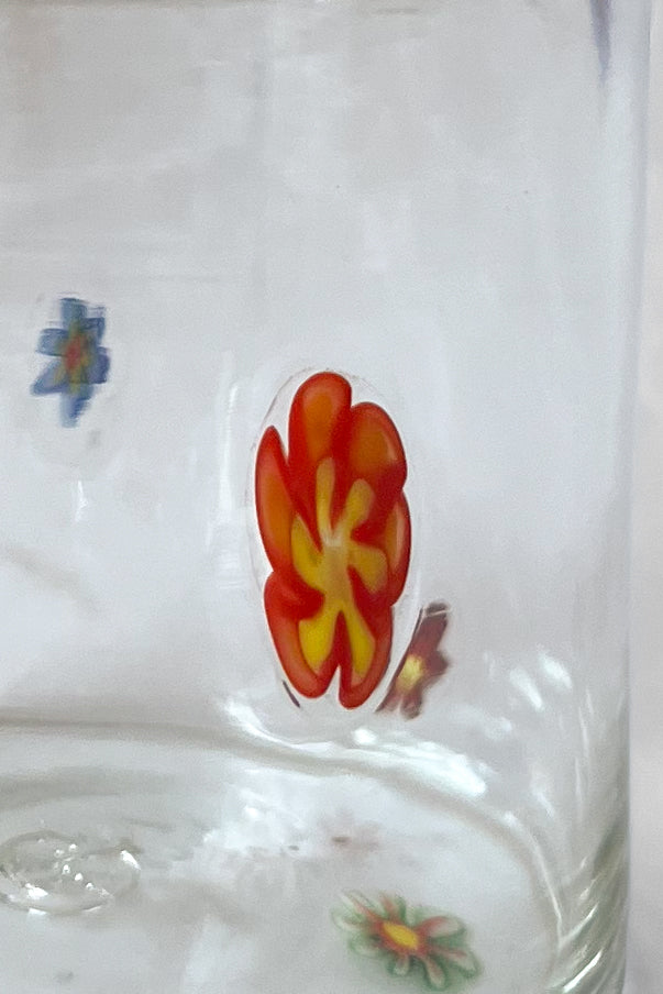 Mouth-blown Glass Flower Tumblers