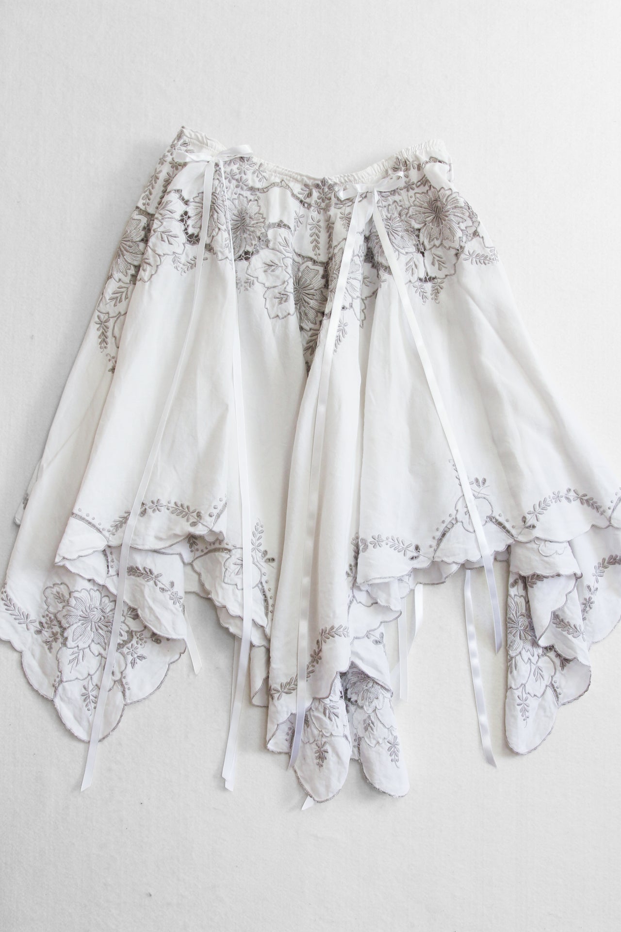 Upcycled Circle and Ribbon Skirt (S-M)