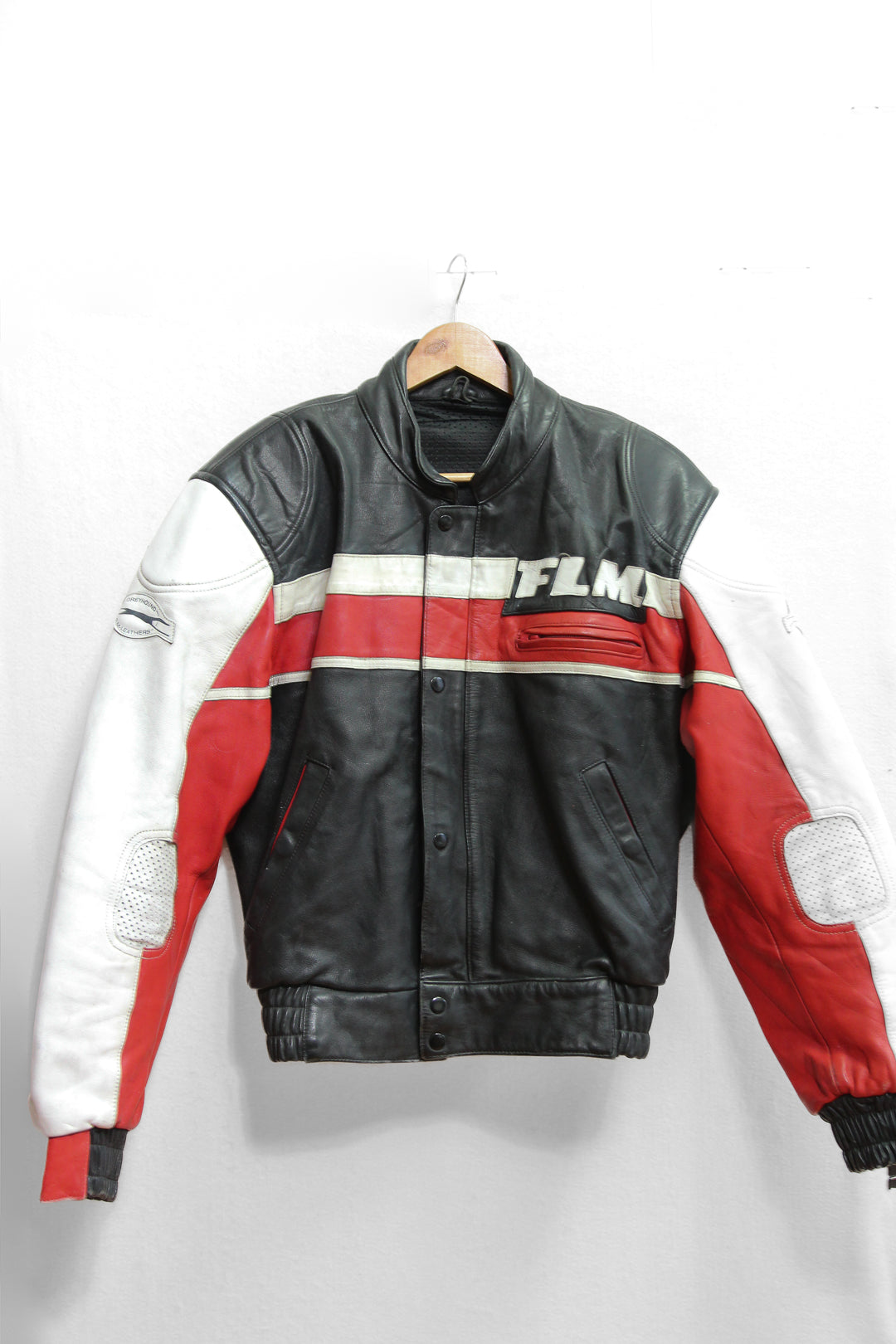 Vintage Greyhound Moto Leather Jacket (S-L)