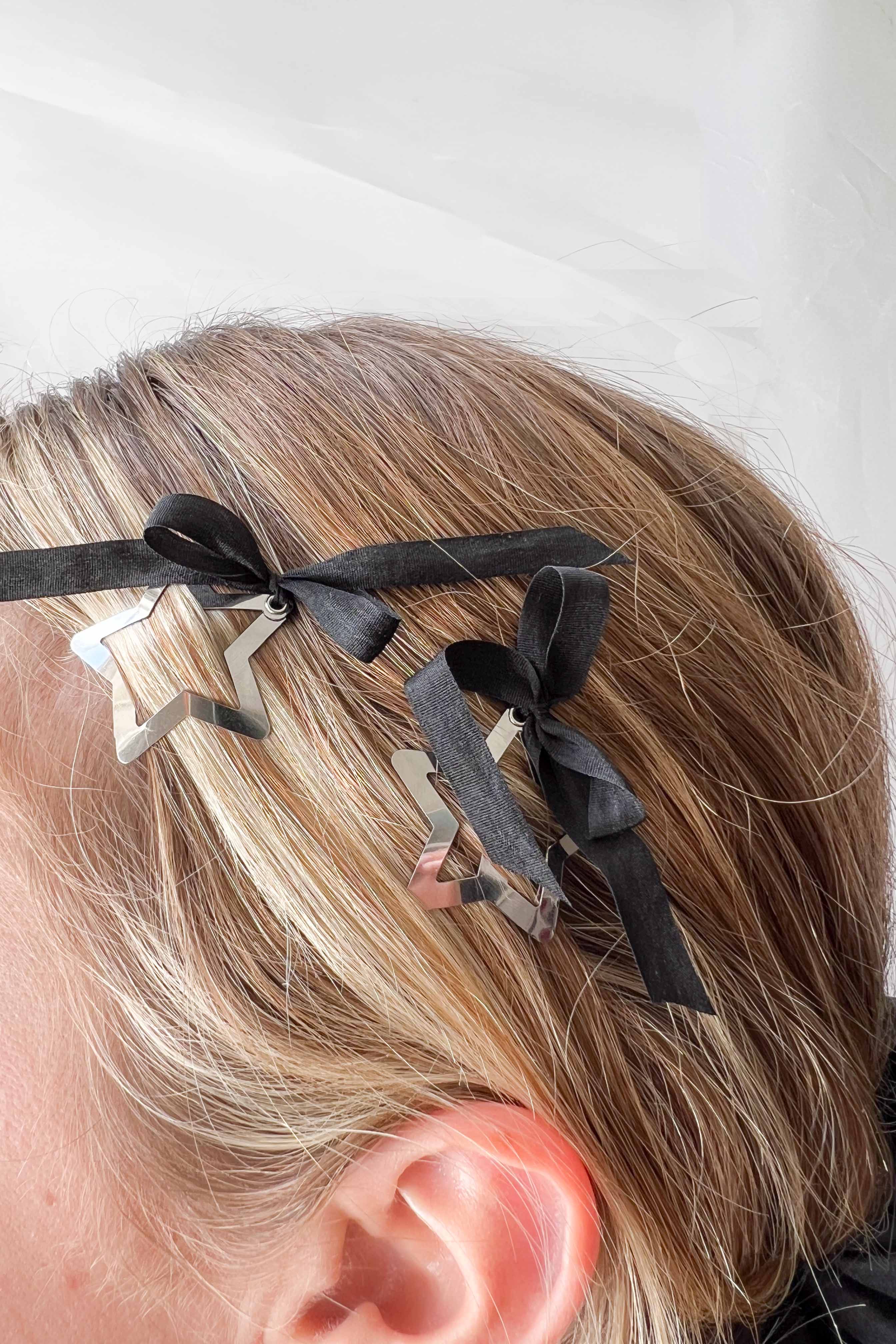 Star + Bow Hair Clip Set
