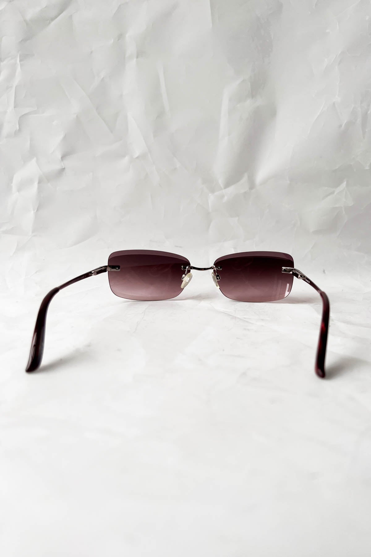 'Celine Dion' Vintage Deadstock Sunglasses - Frameless Mauve