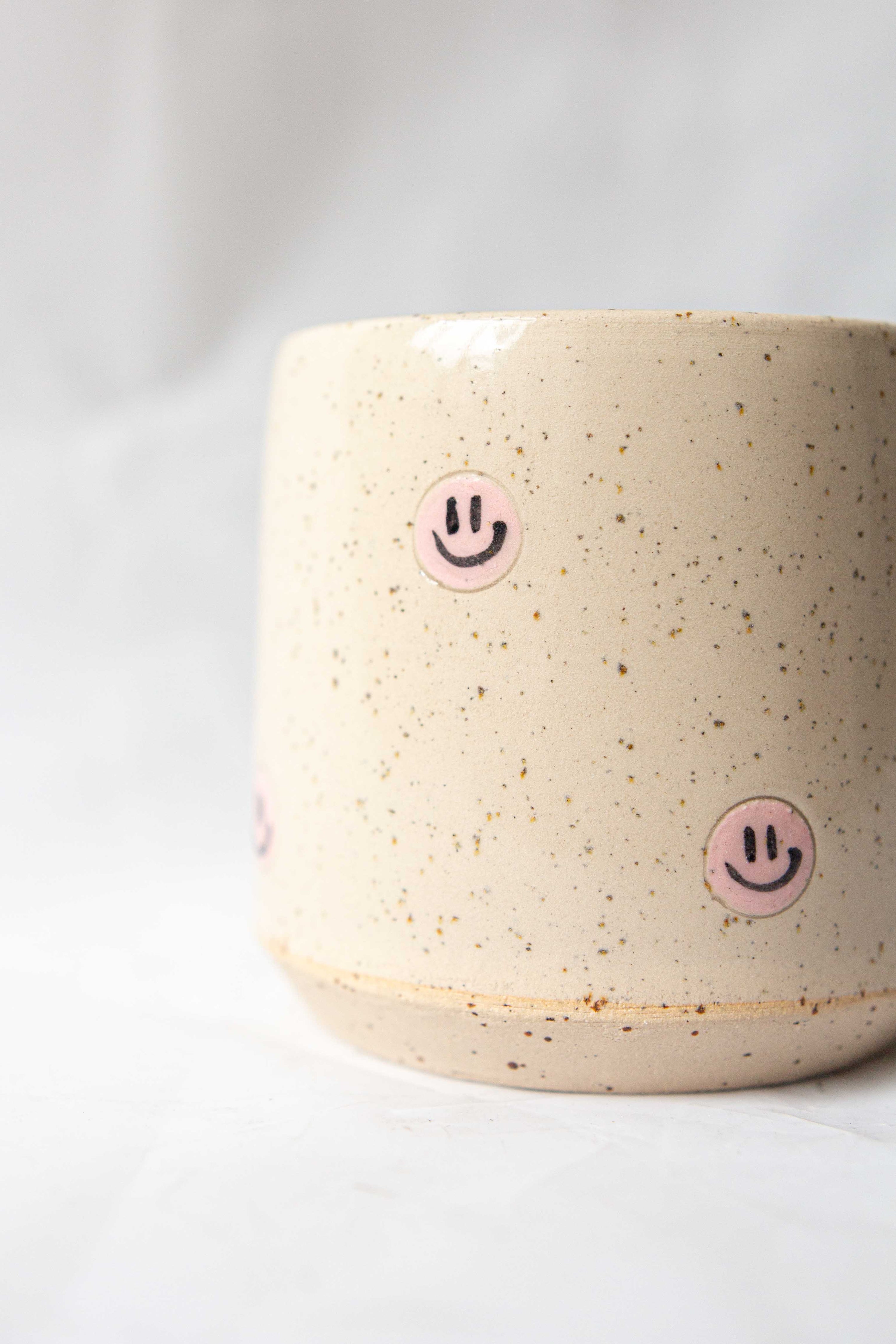 Pink Multi Smiley Mug