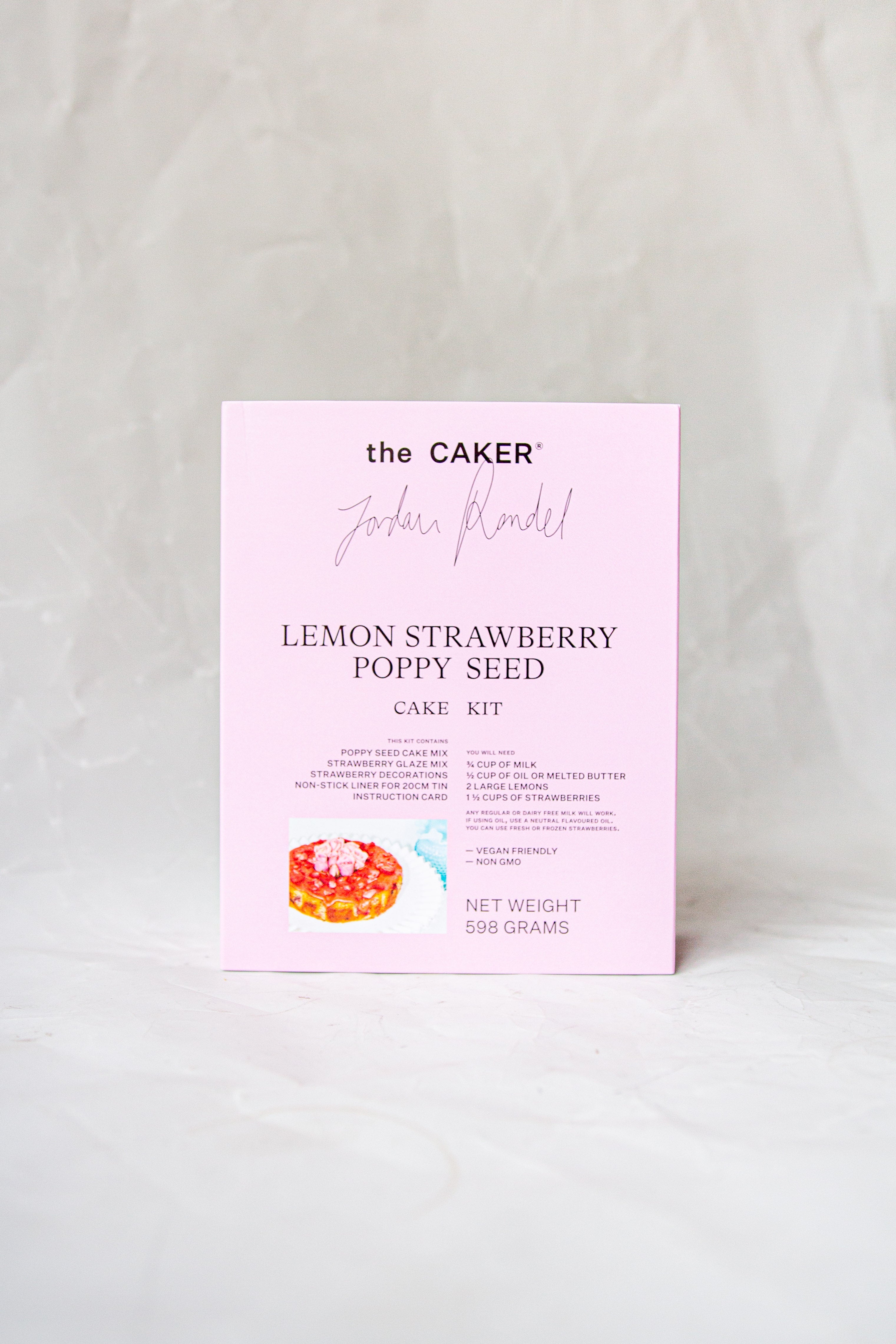 Lemon Strawberry Poppy Seed Cake Kit Mix