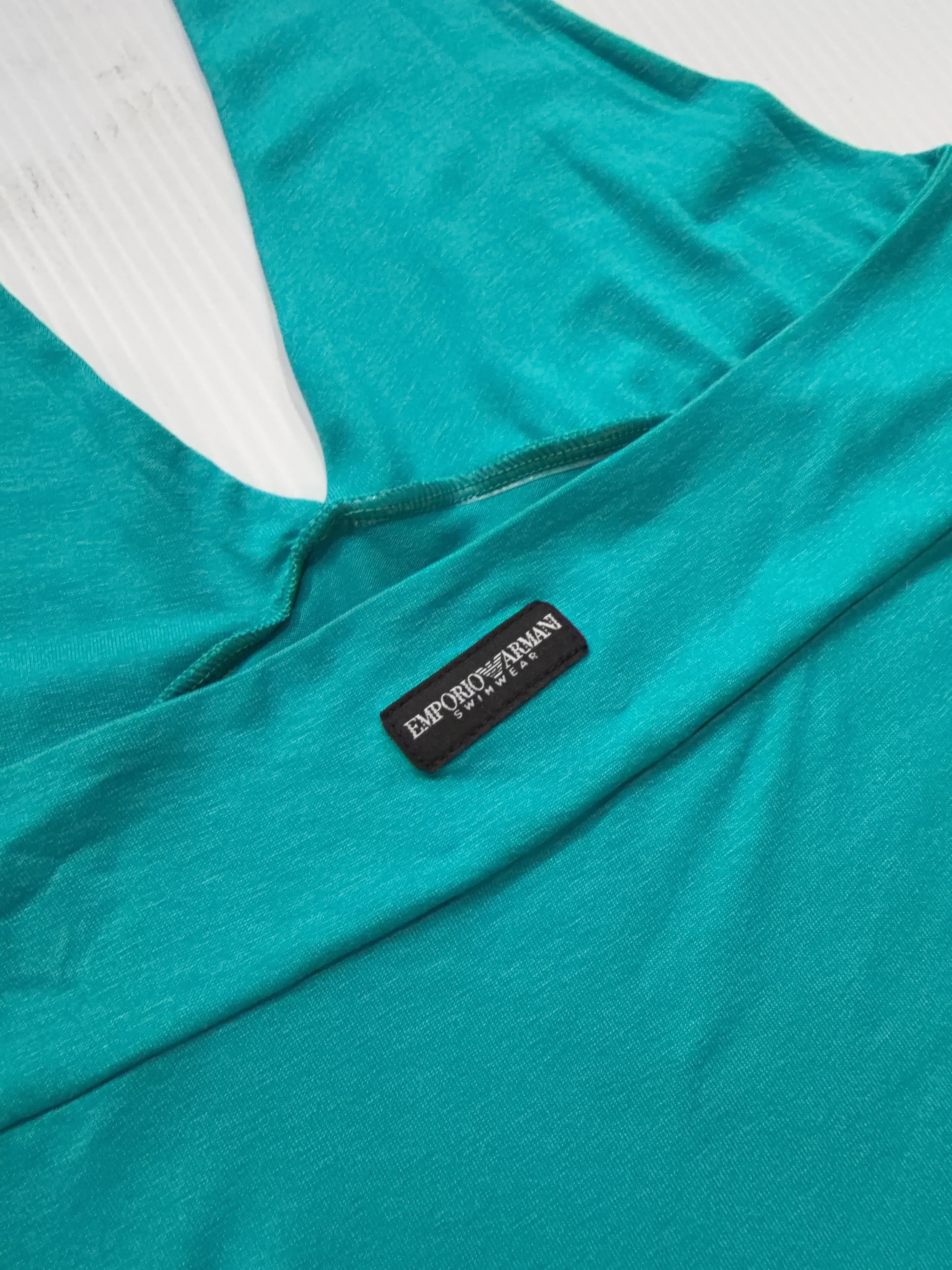 Emporio ArmaniTeal Halter Dress (XS)