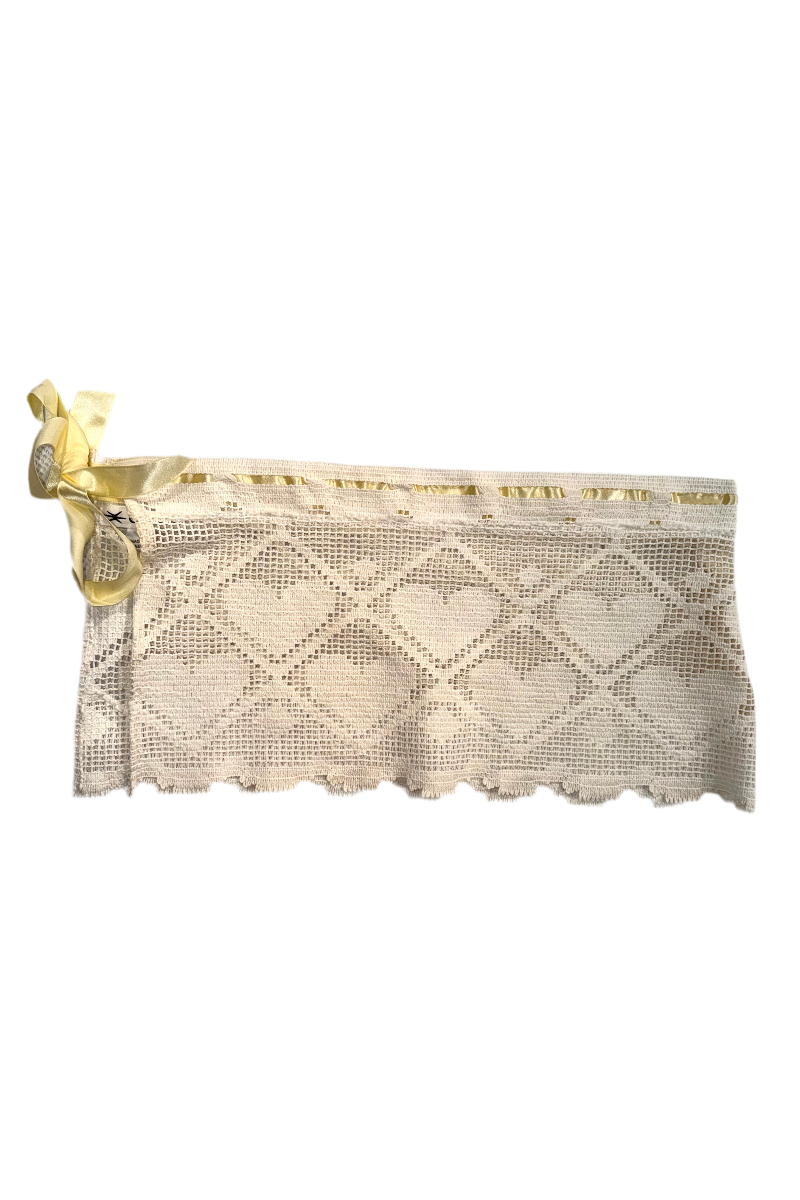 Upcycled Lace Heart Belt Skirt