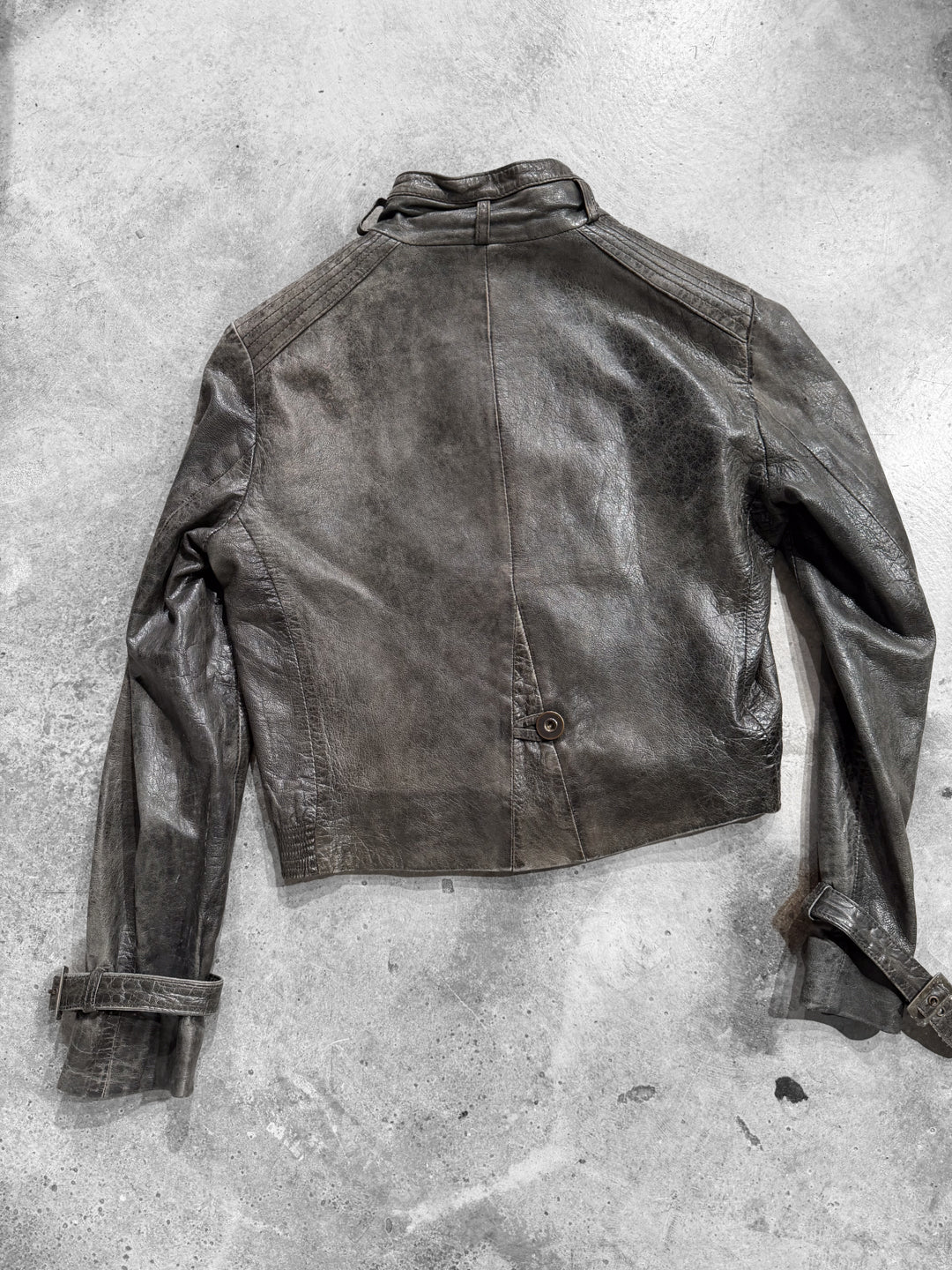 90s Soft Leather Tazzio Moto-Jacket For The Outdoors (S)