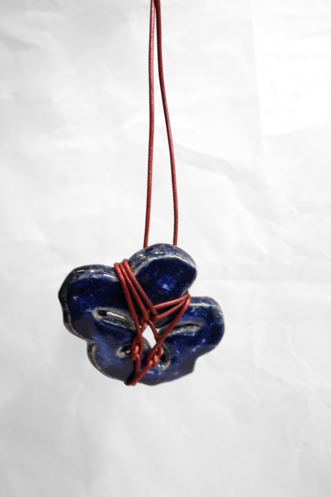 Blue Boba Ceramic Necklace