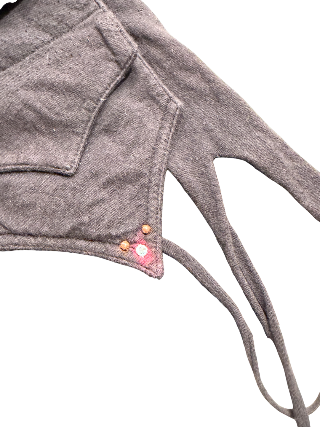 00s Leather and Lace Wrap Skirt Skirt (XS-S)