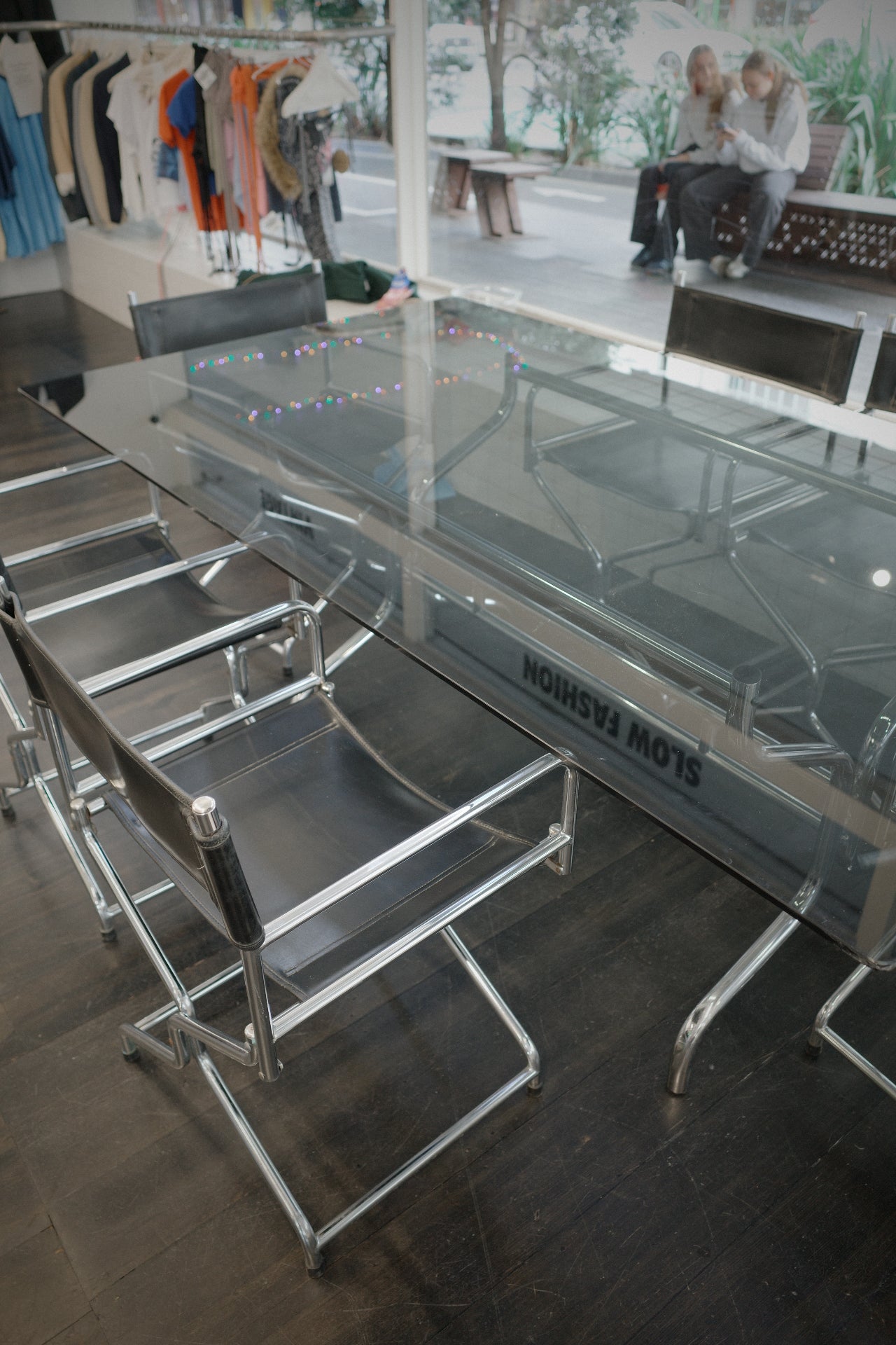 Chrome Tubular 6 Piece Dining Suite