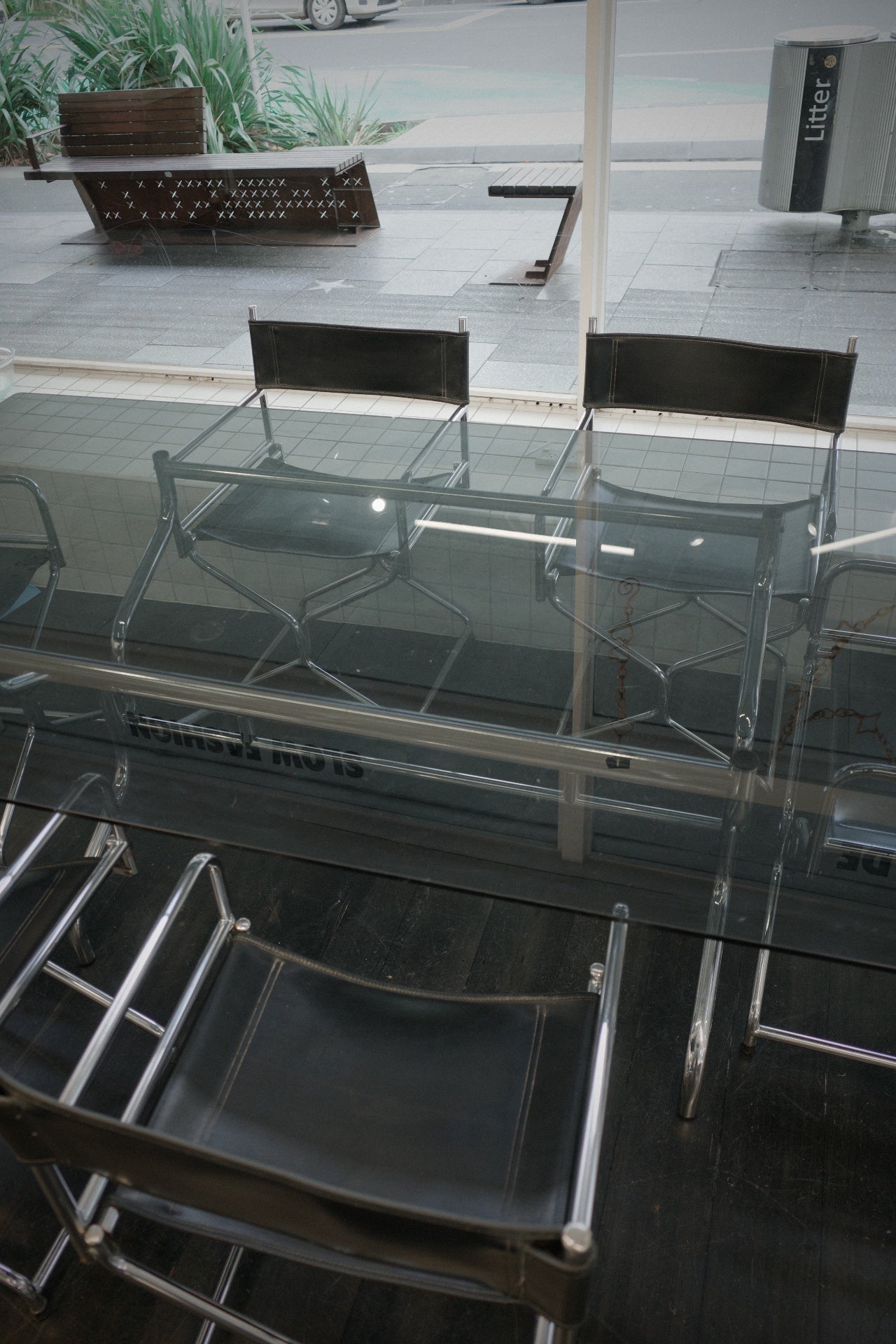 Chrome Tubular 6 Piece Dining Suite