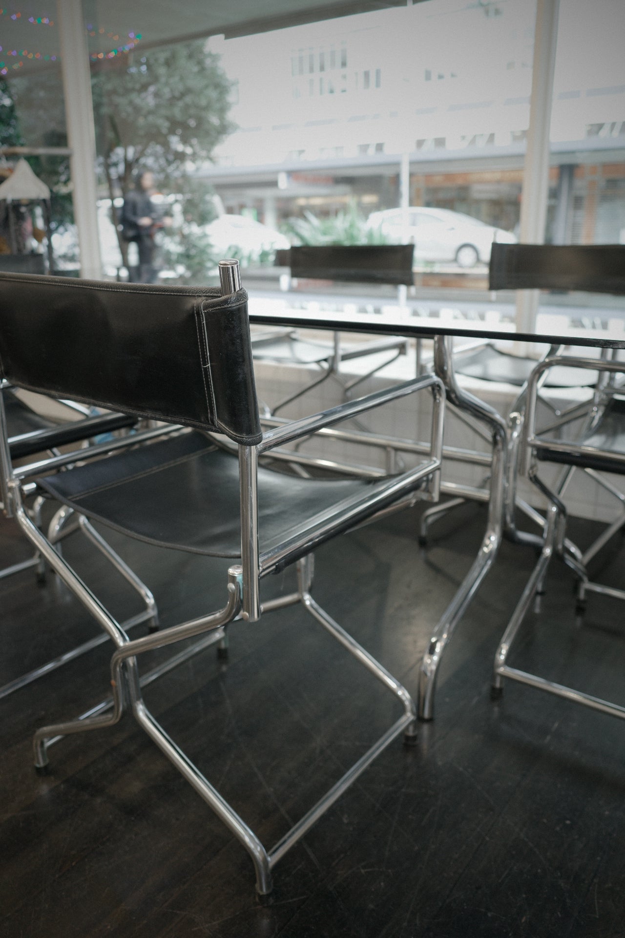 Chrome Tubular 6 Piece Dining Suite