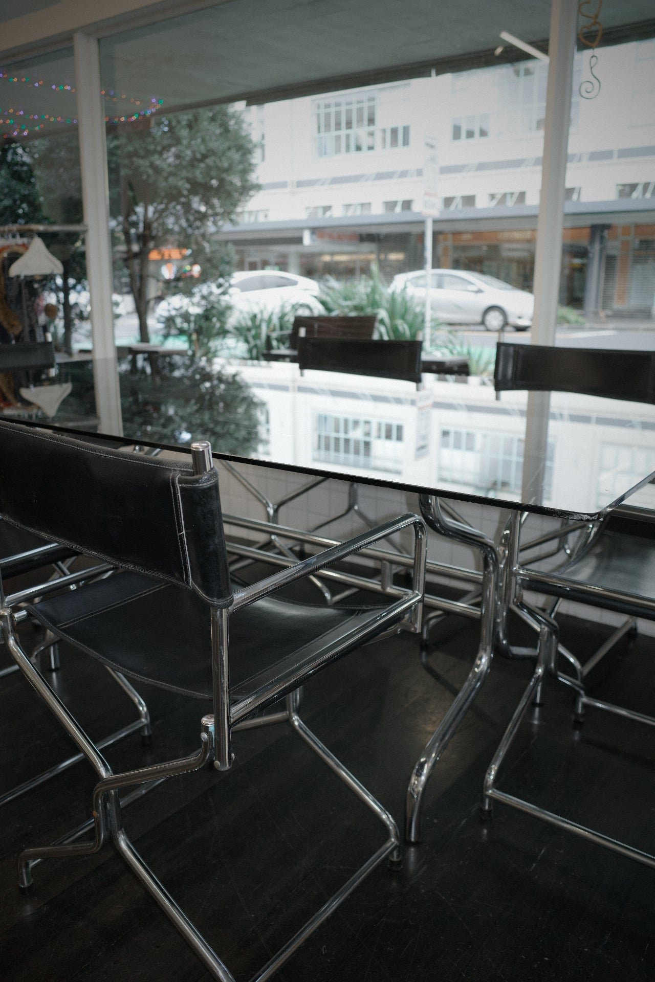 Chrome Tubular 6 Piece Dining Suite