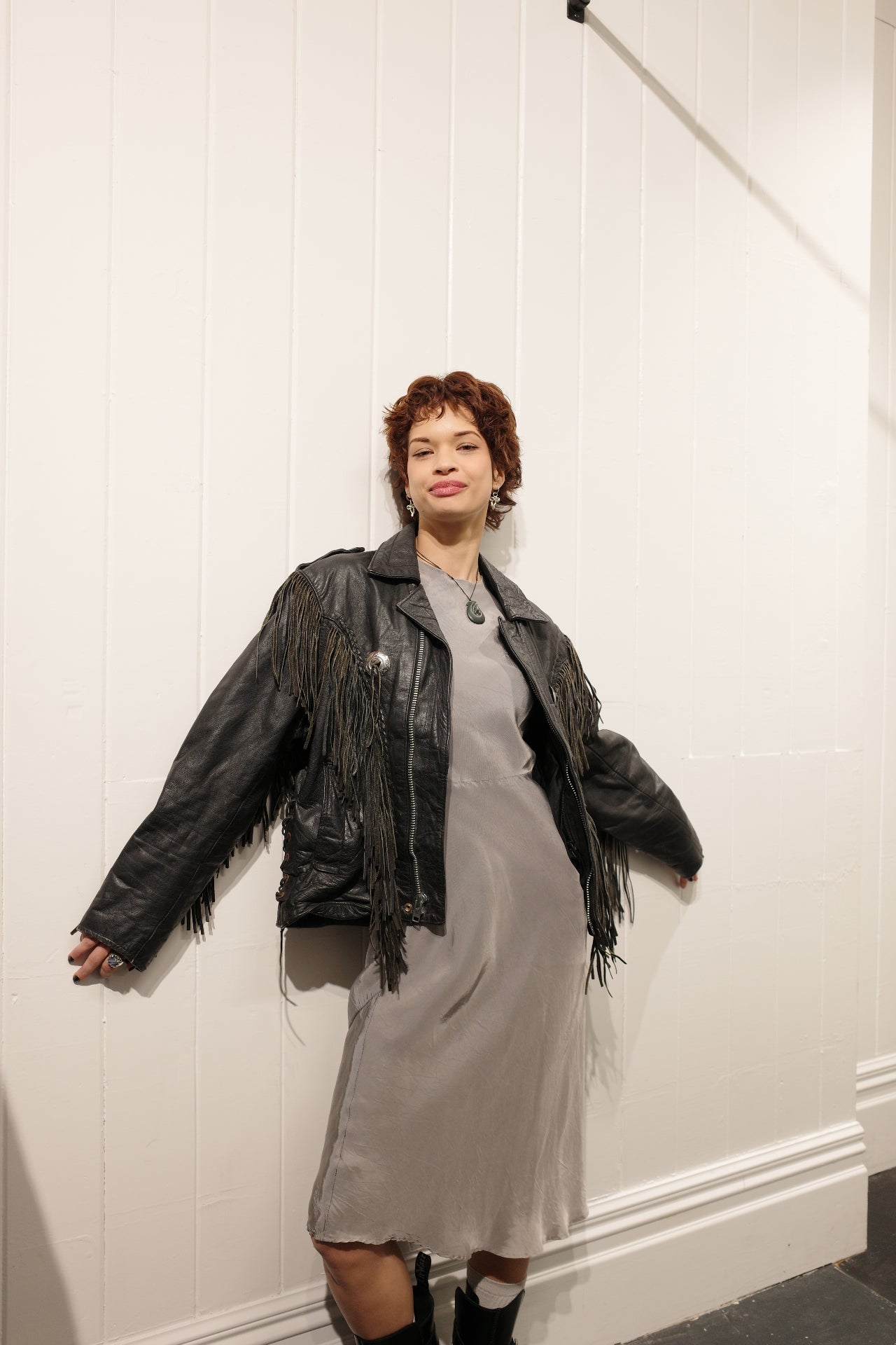 80s Suede Tassle Jacket (S)