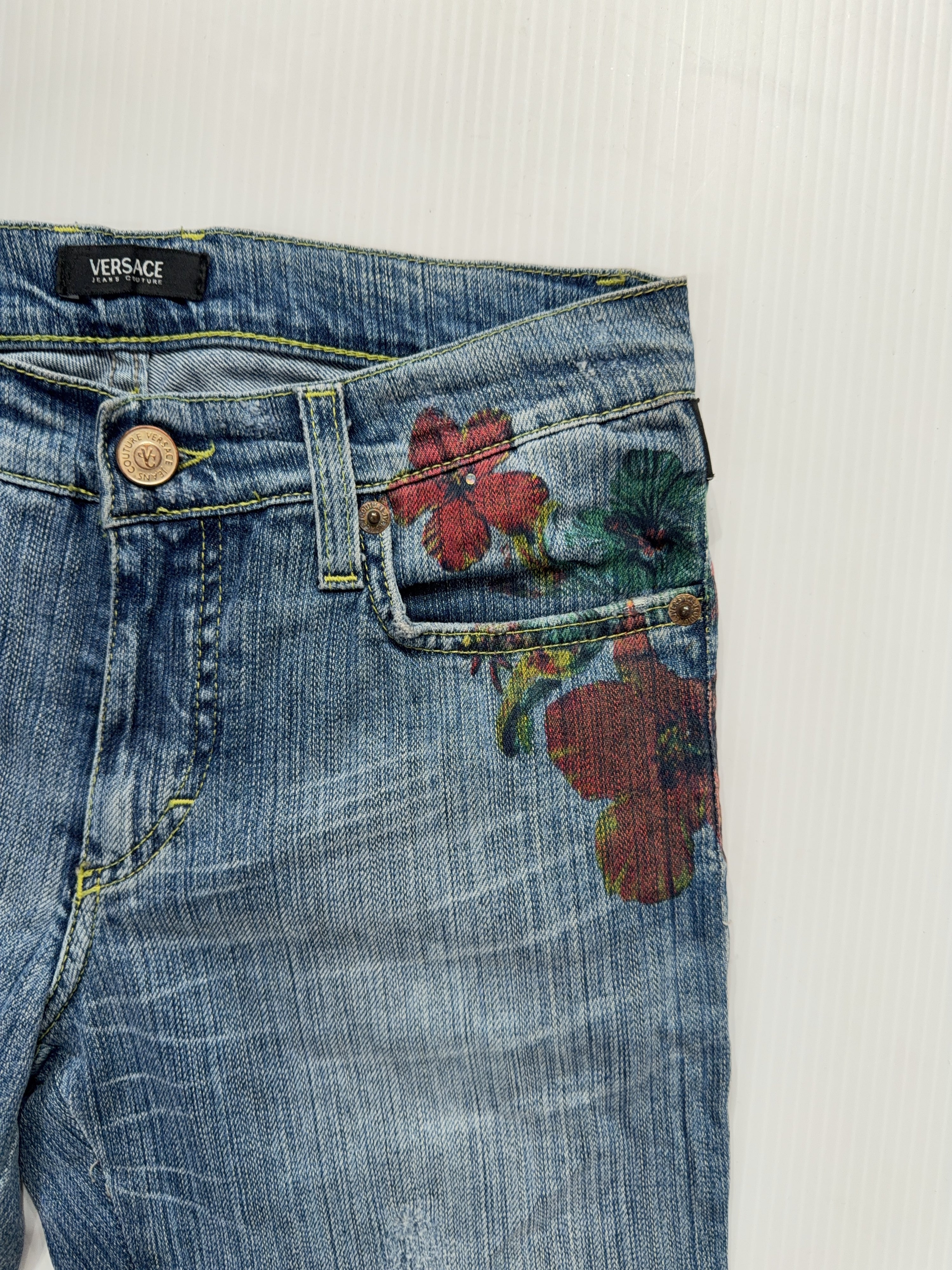 00s Versace Jeans Couture Embellished Capri's (XS)