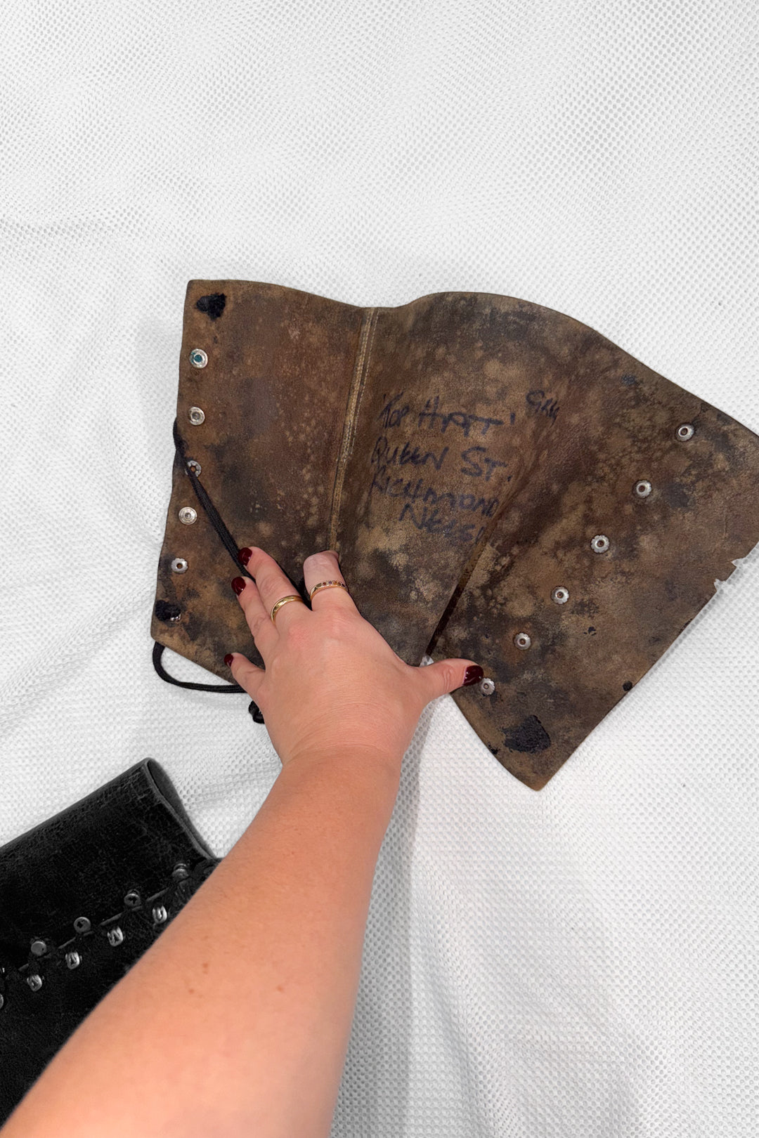 Vintage Leather Spats / Boot Covers