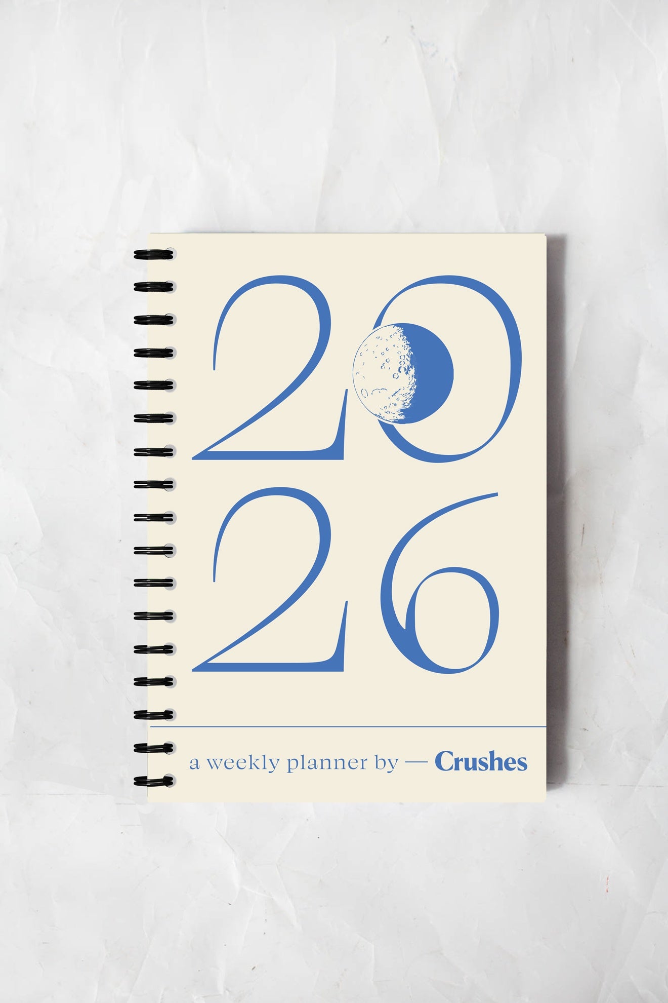 PRE-ORDER: 2026 Weekly Diary Cream + Blue