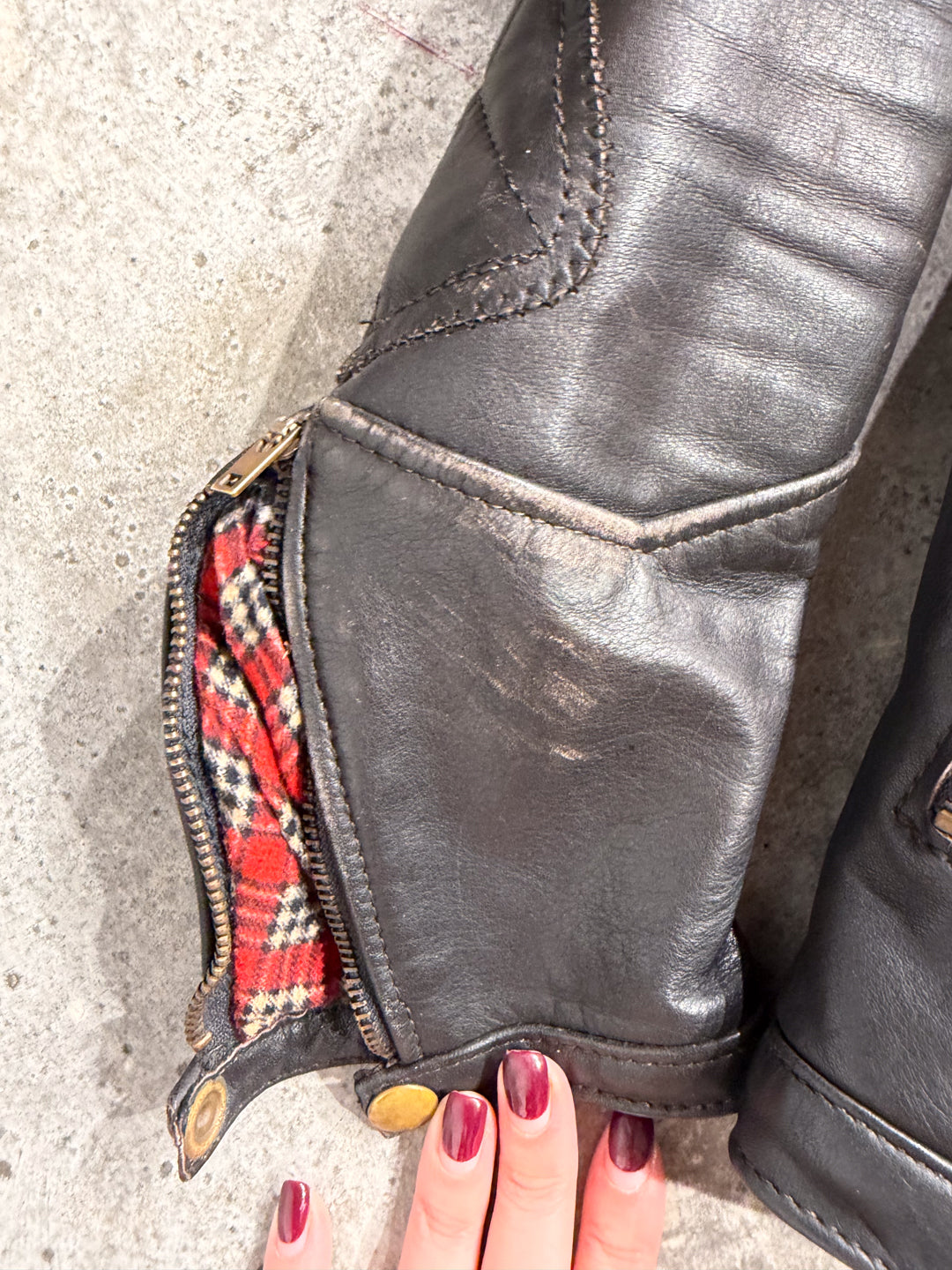 Jet Leathers Fleeced Leather Jacket For The Outdoors (M)