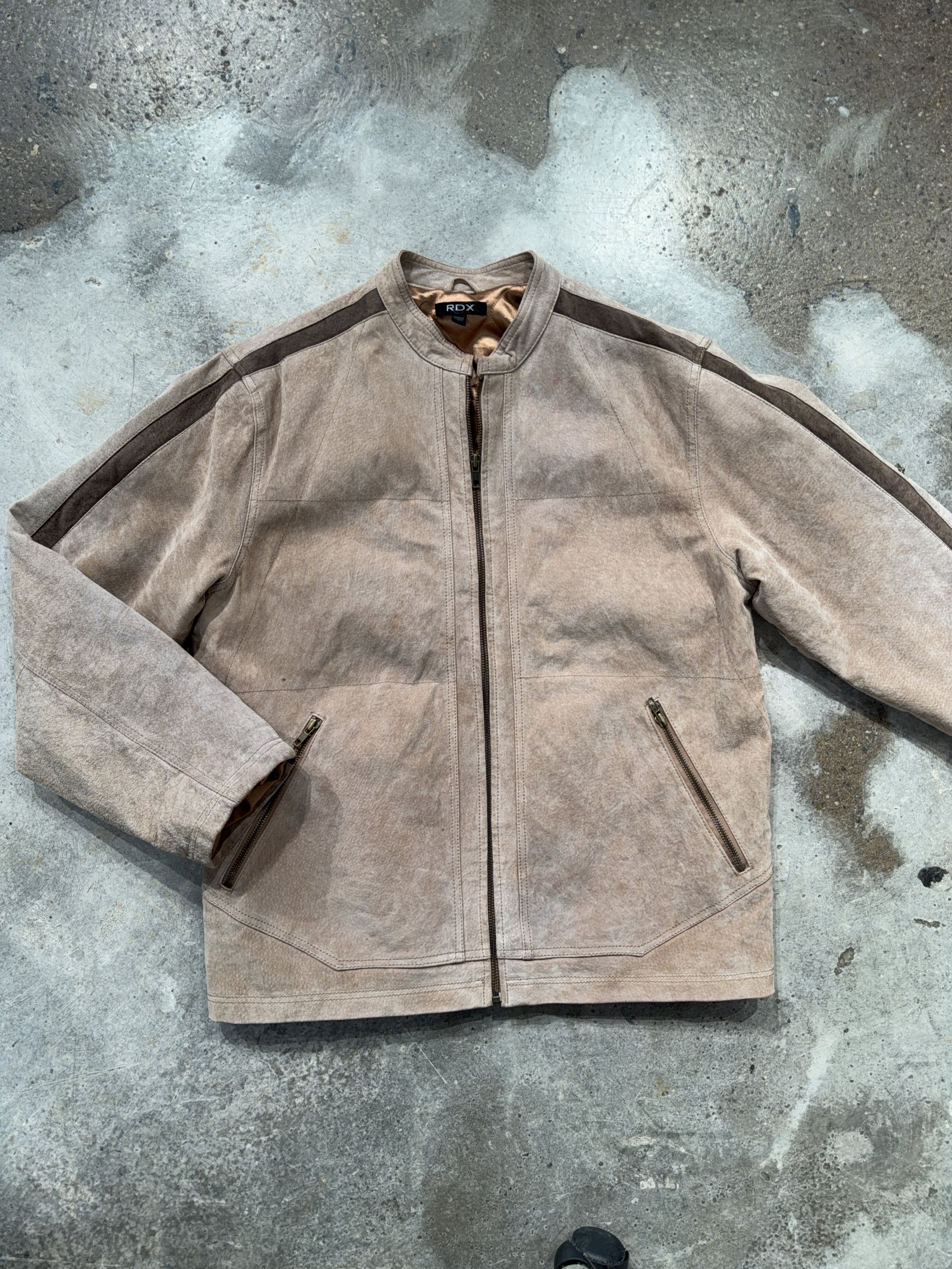 90s Rdx Suede Leather Jacket (L)
