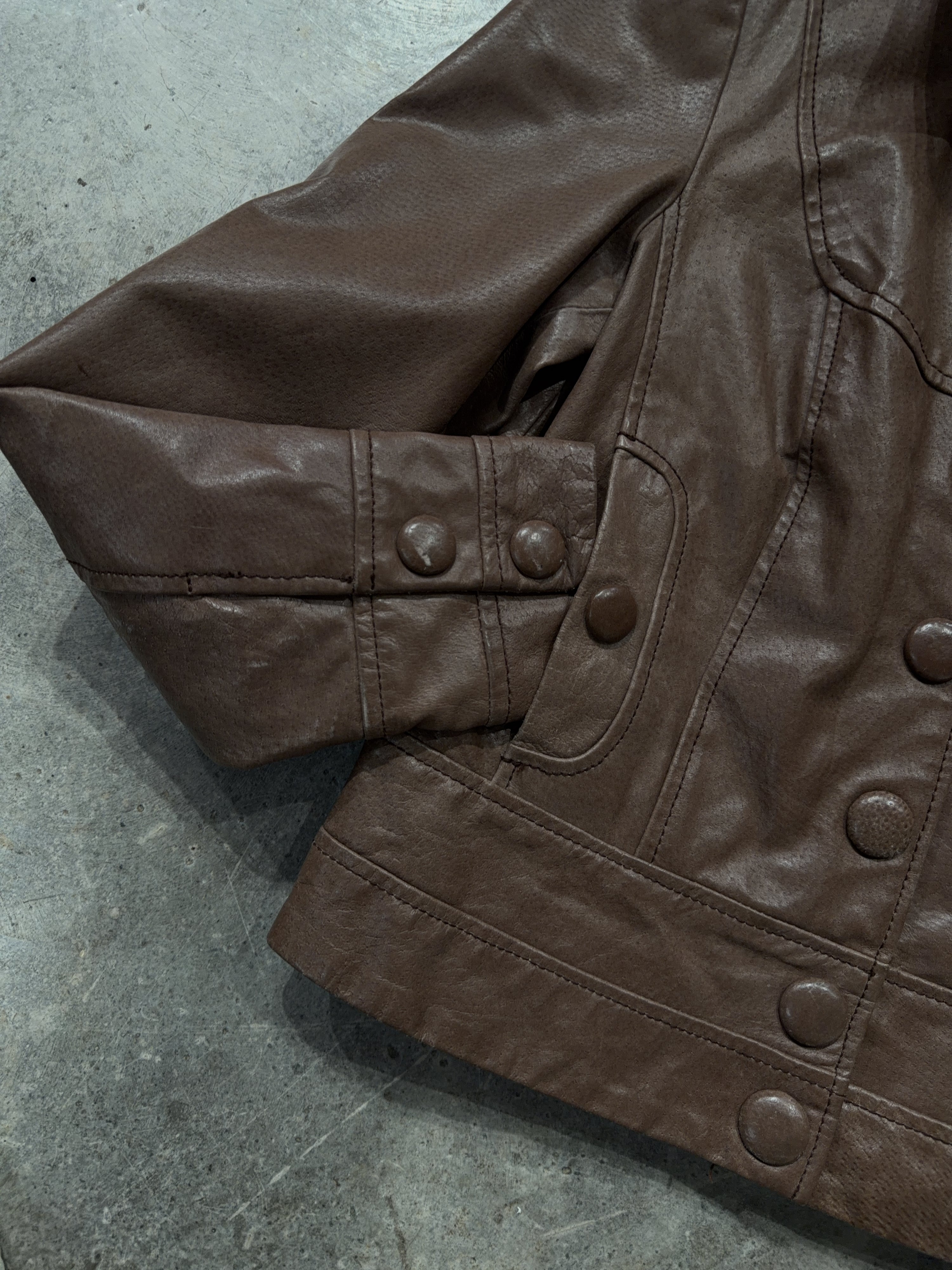 00s Fitted Leather Jacket (S)