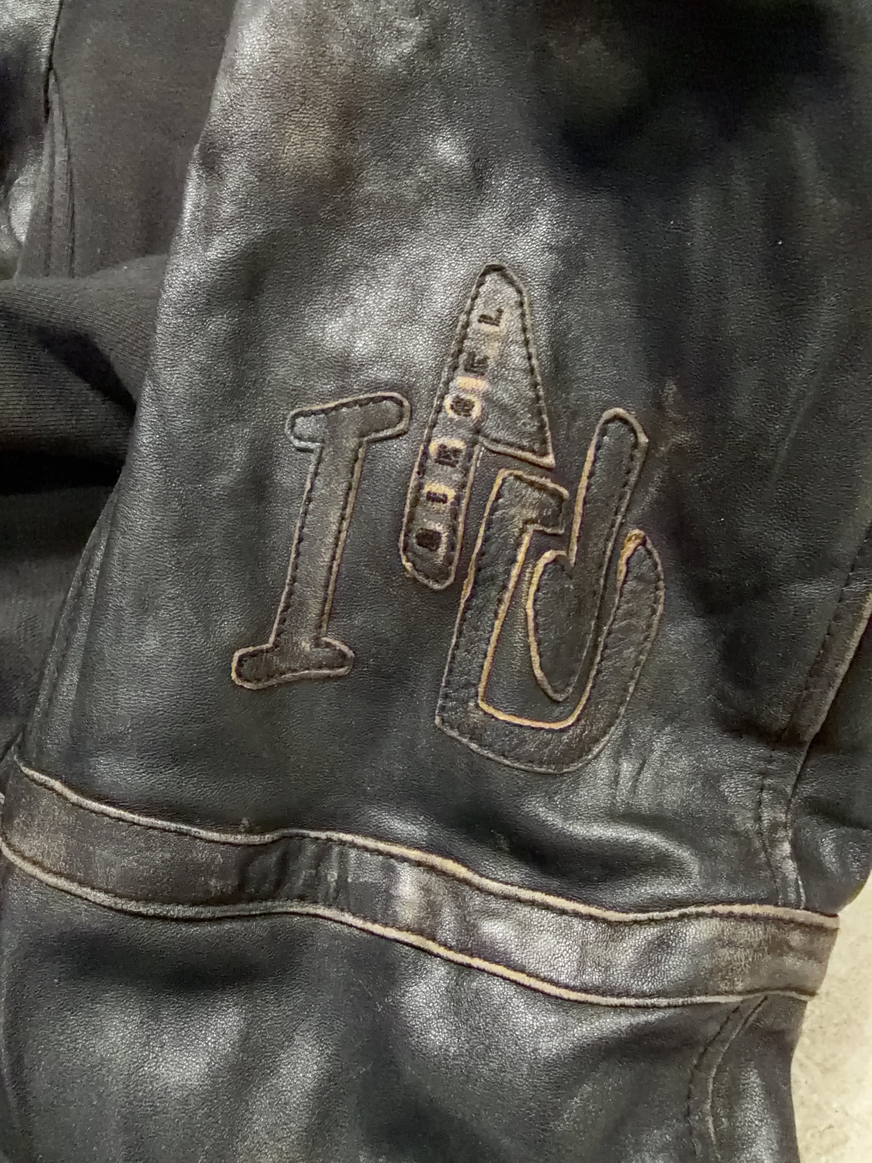 Diesel Leather Combo Double Breasted Jacket (L)