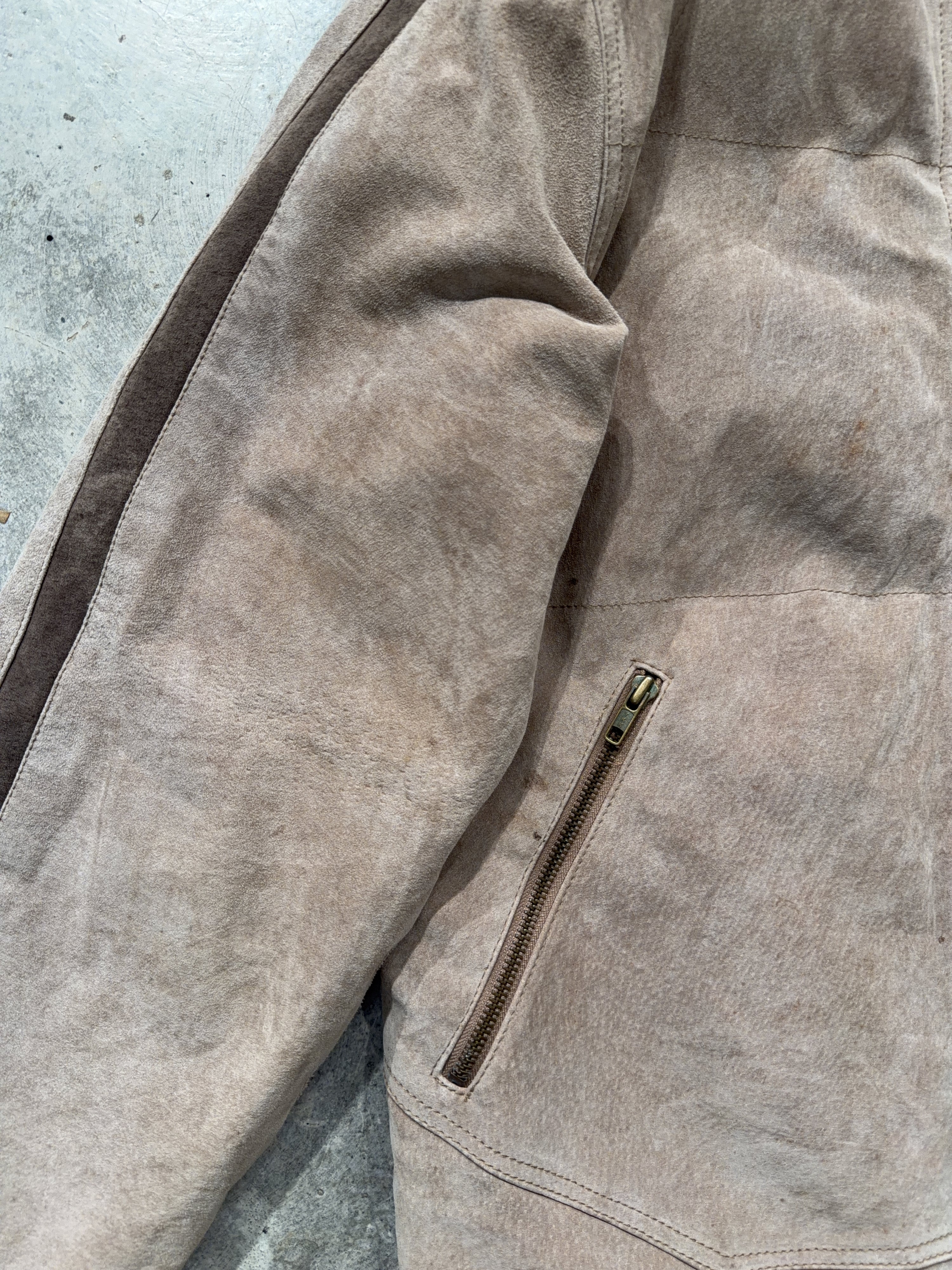 90s Rdx Suede Leather Jacket (L)