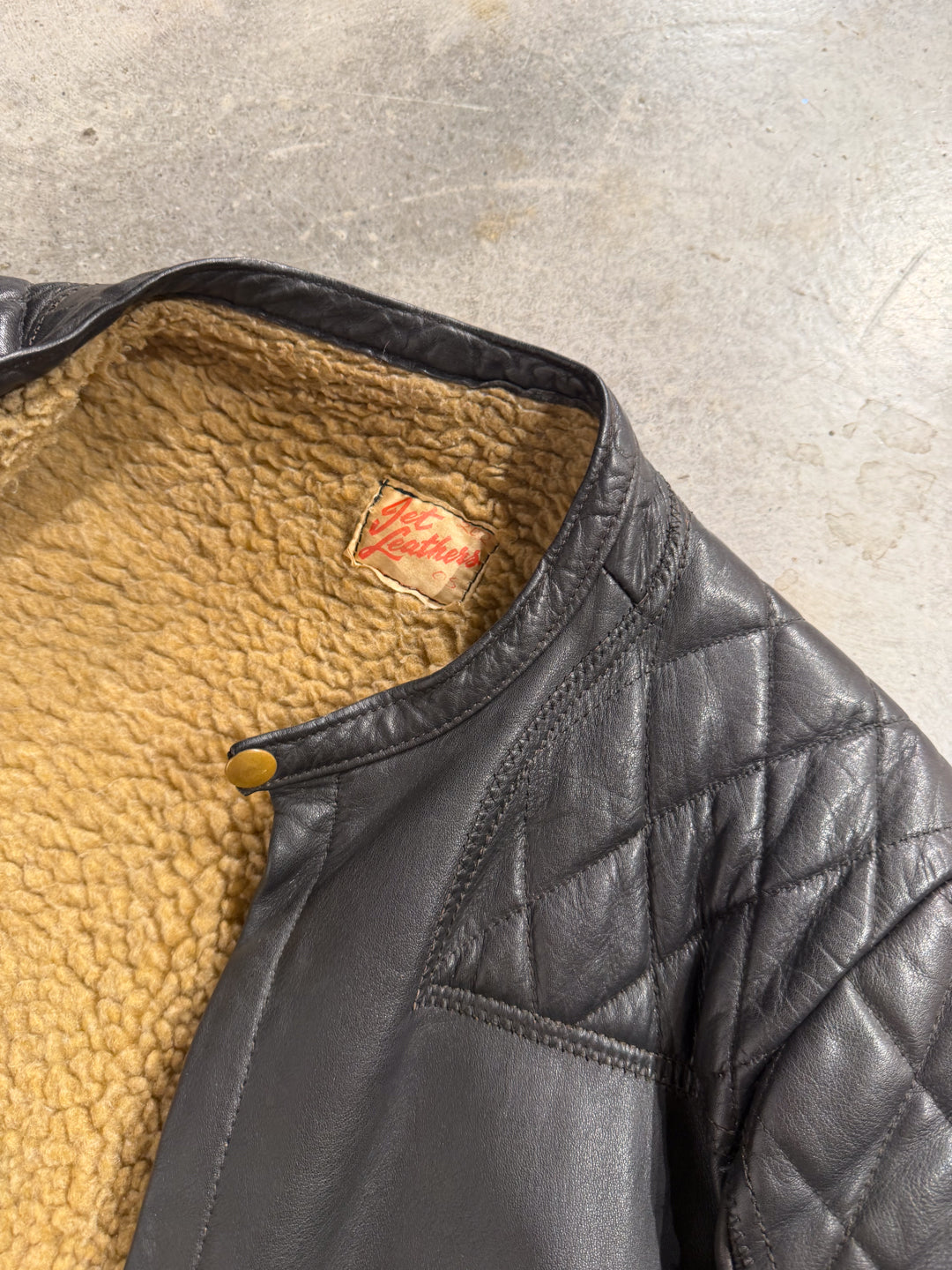 Jet Leathers Fleeced Leather Jacket For The Outdoors (M)