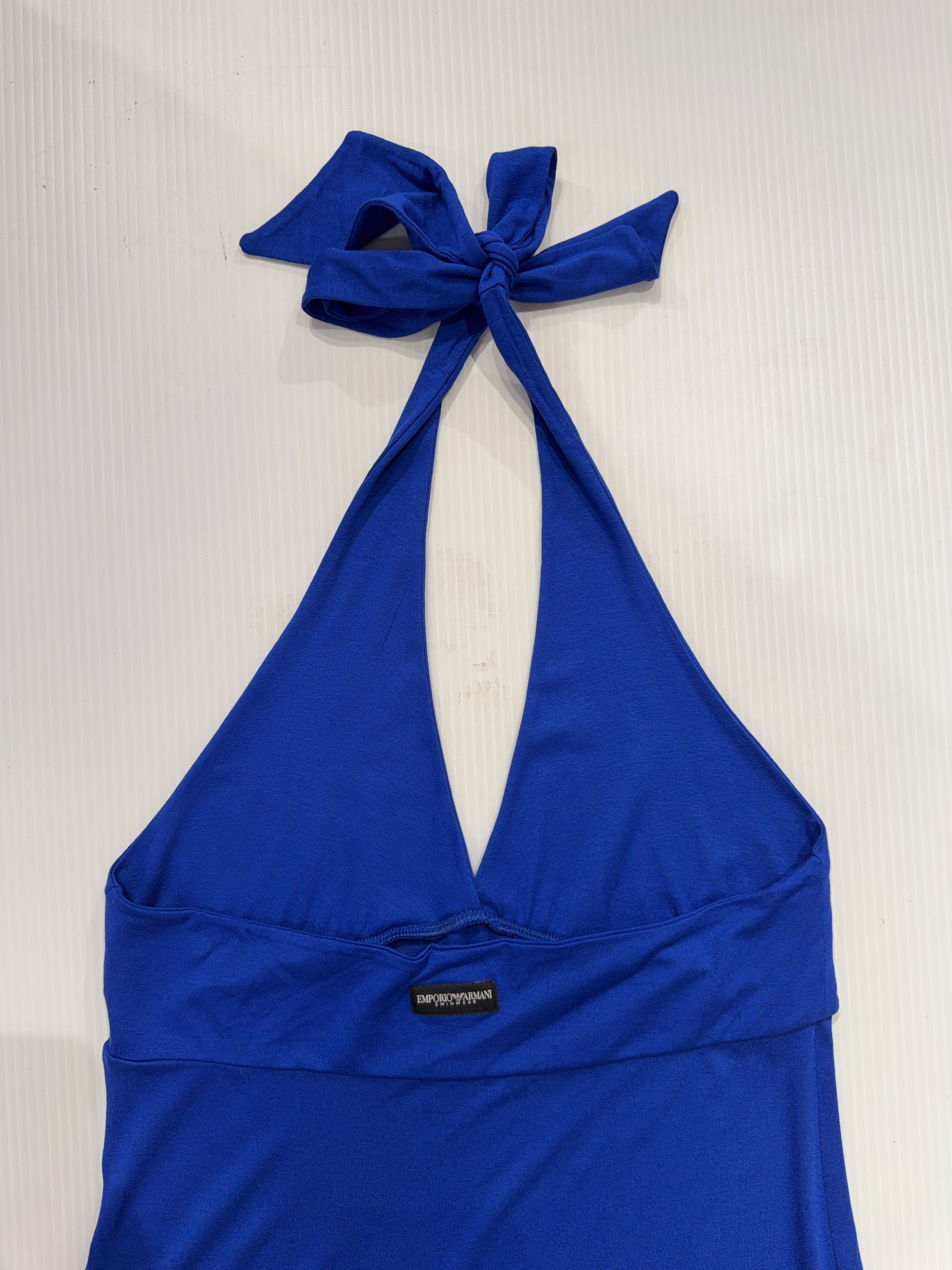 Emporio Armani Blue Halter Dress (M)