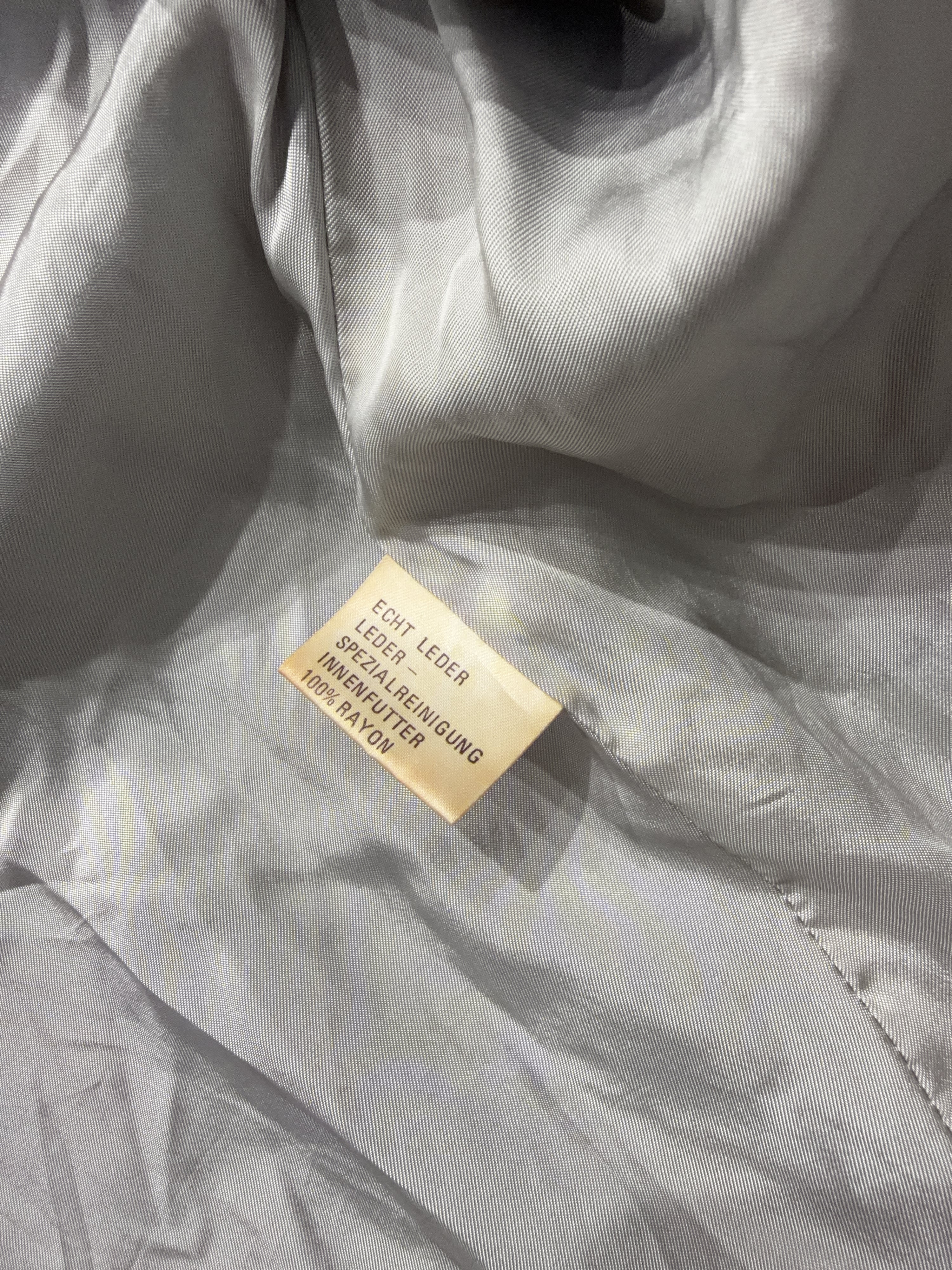 80s Blue Leather Jacket (S/M)