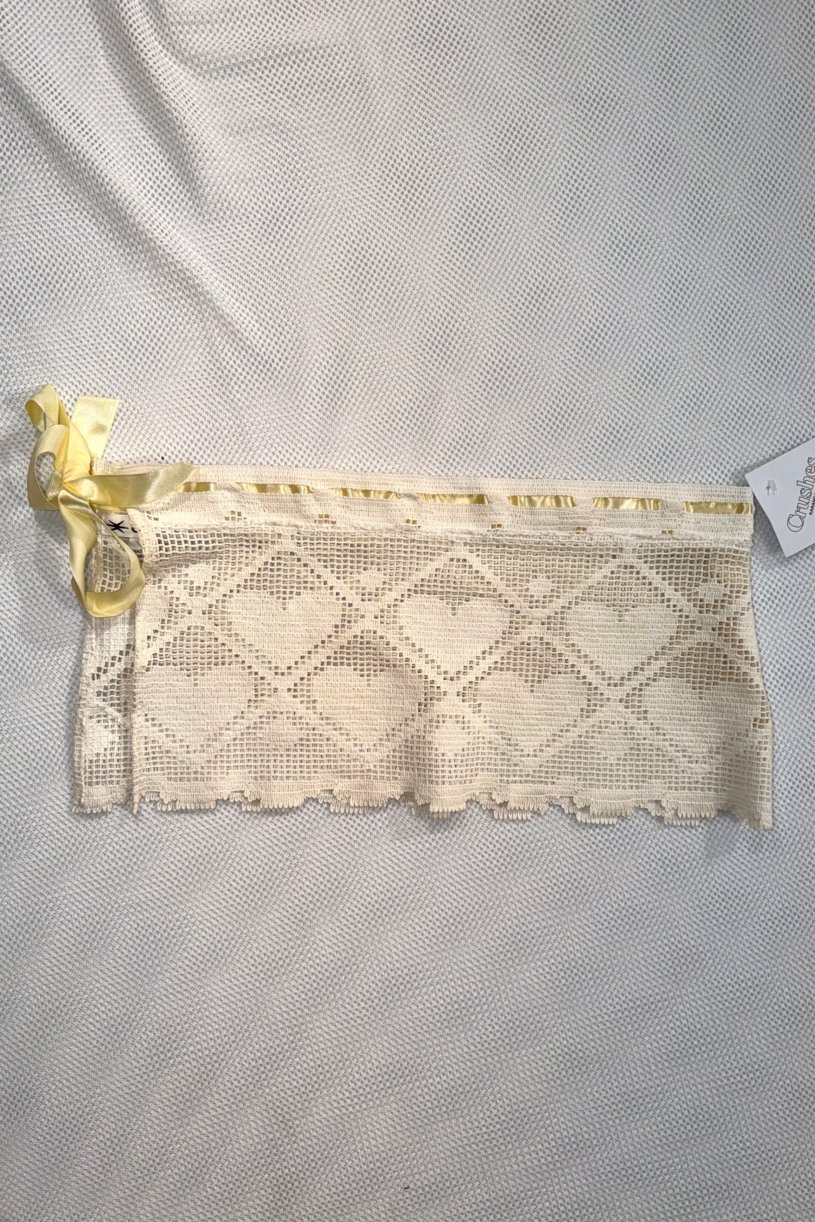 Upcycled Lace Heart Belt Skirt
