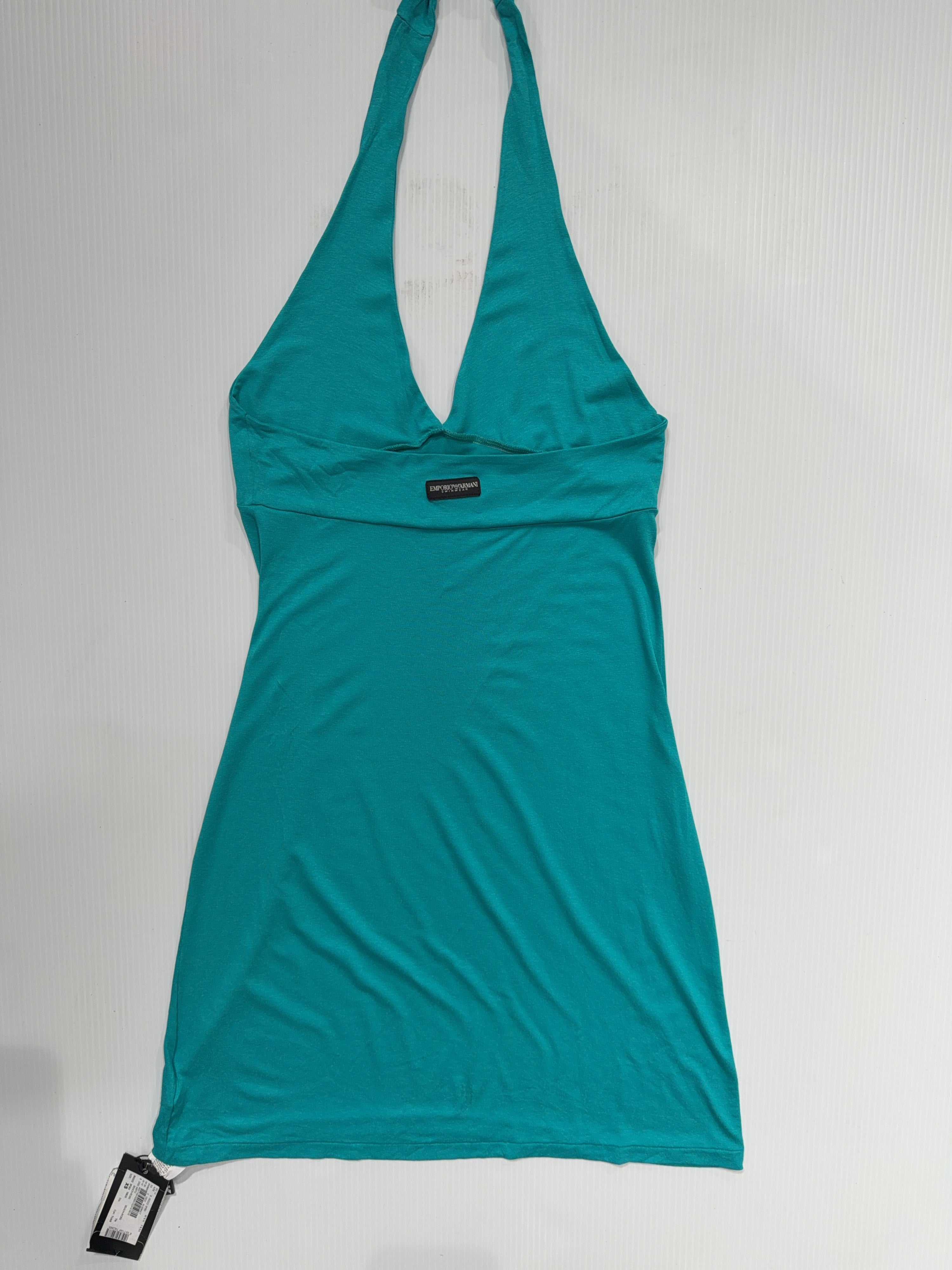 Emporio ArmaniTeal Halter Dress (XS)