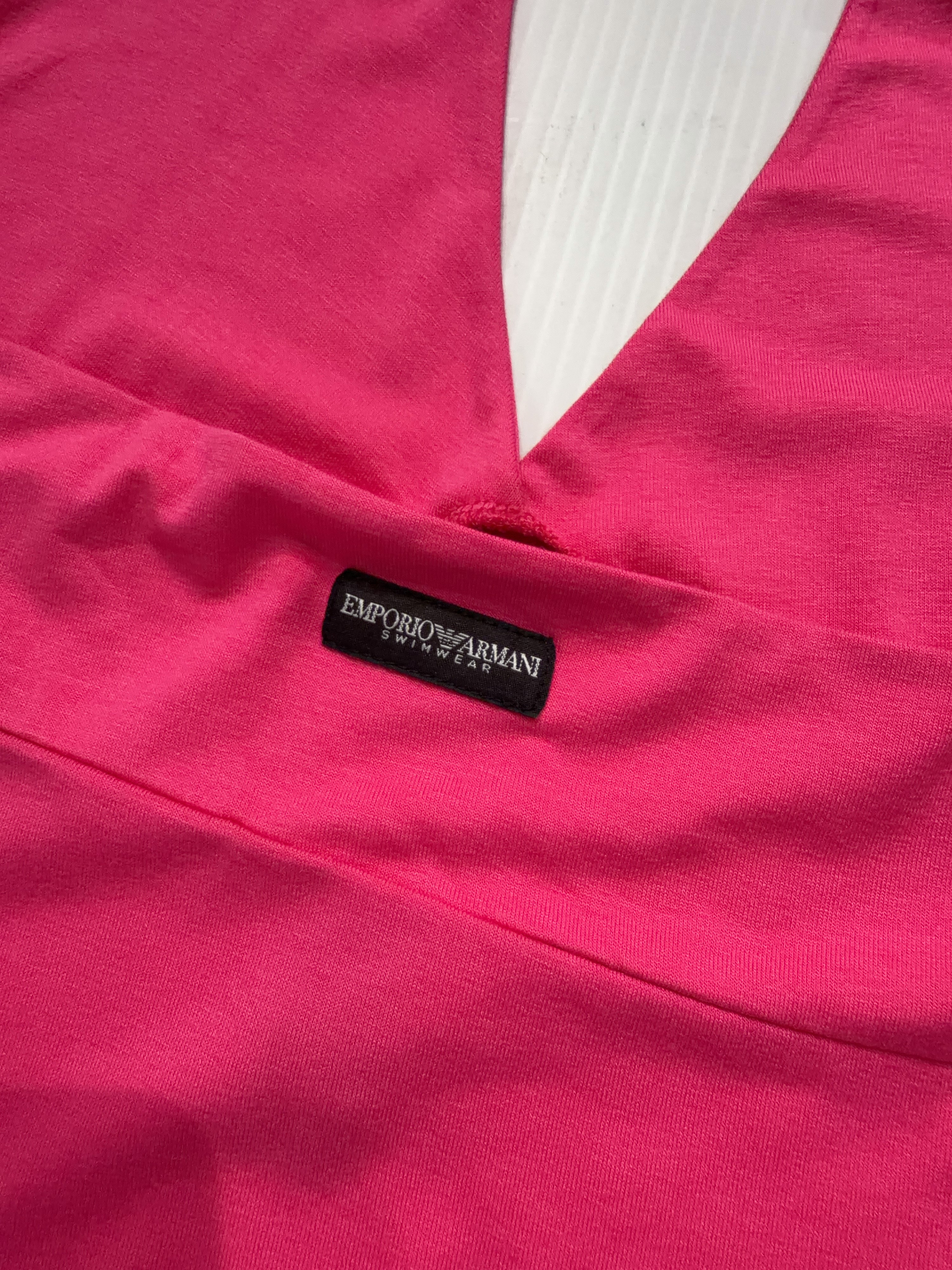 00s Emporio Armani Pink Halter Dress (M)