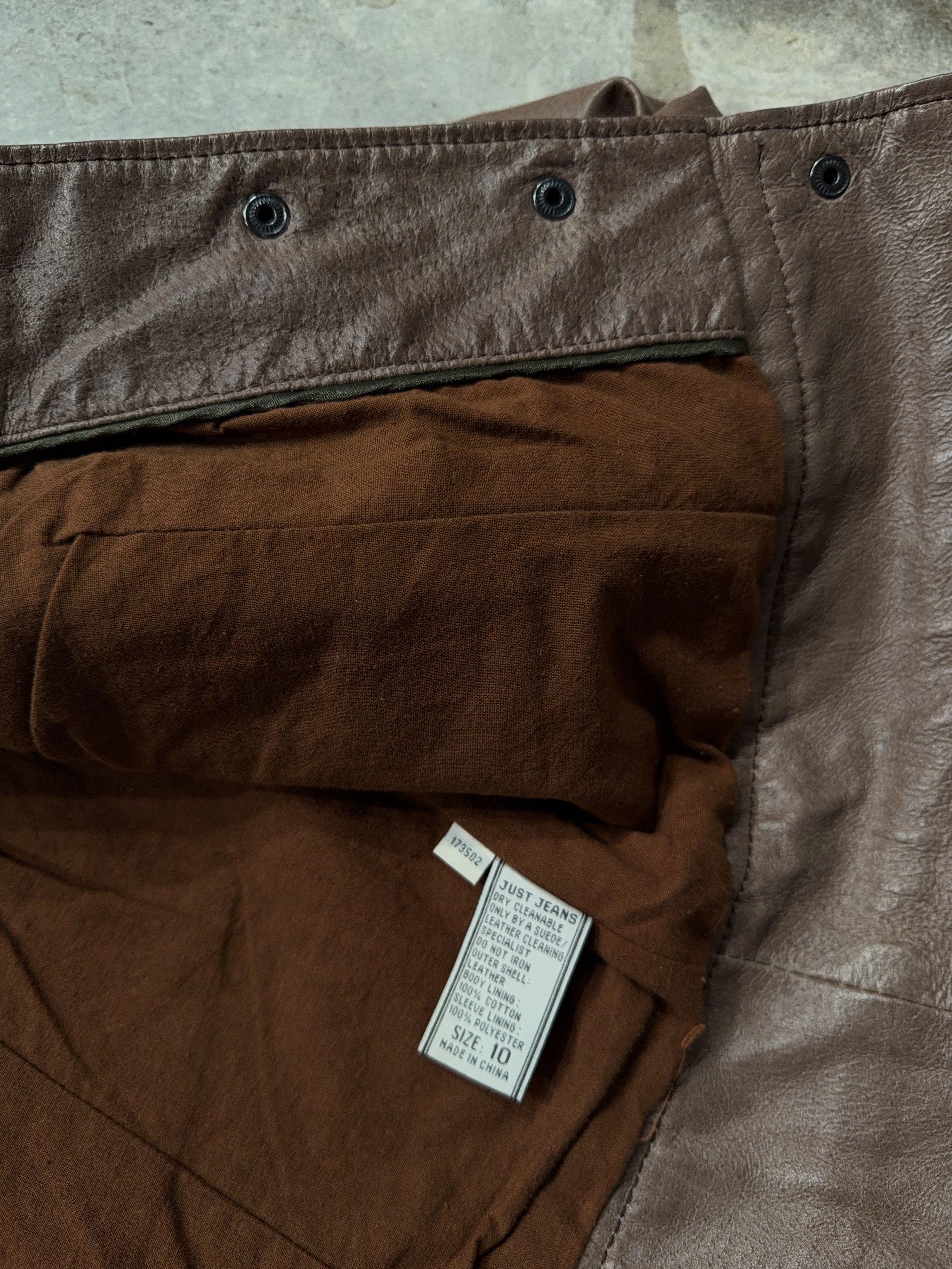 00s Fitted Leather Jacket (S)