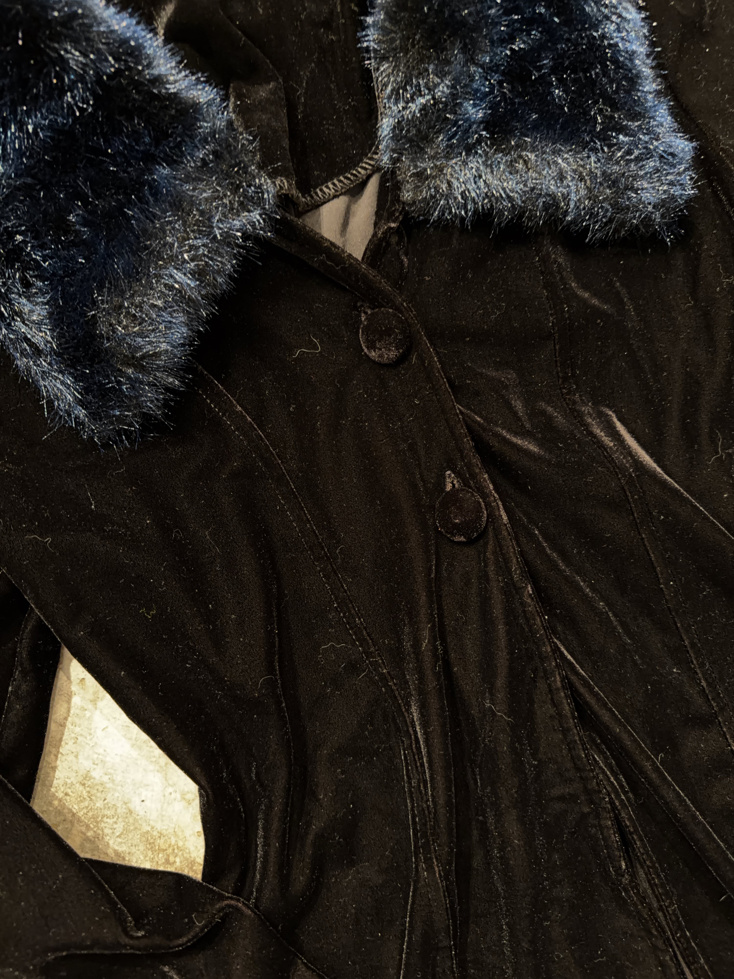 Velvet and Fur Top/Dress (S)