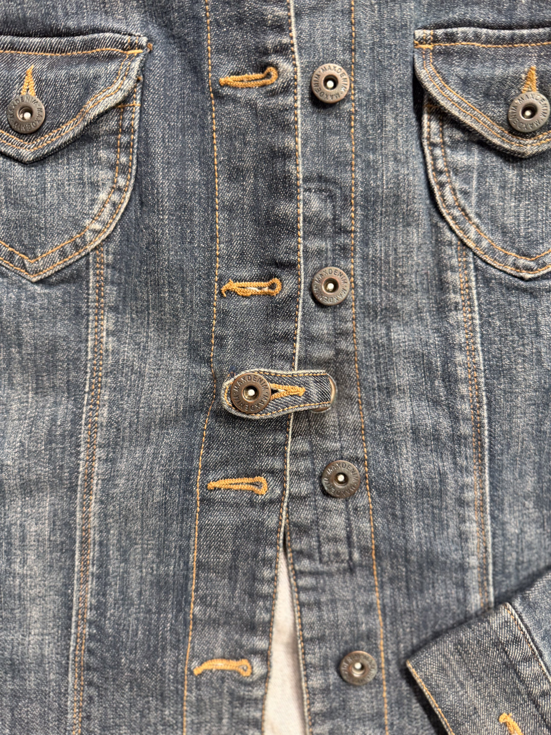 Fitted Utility Denim Jacket Slow Fashion (S)