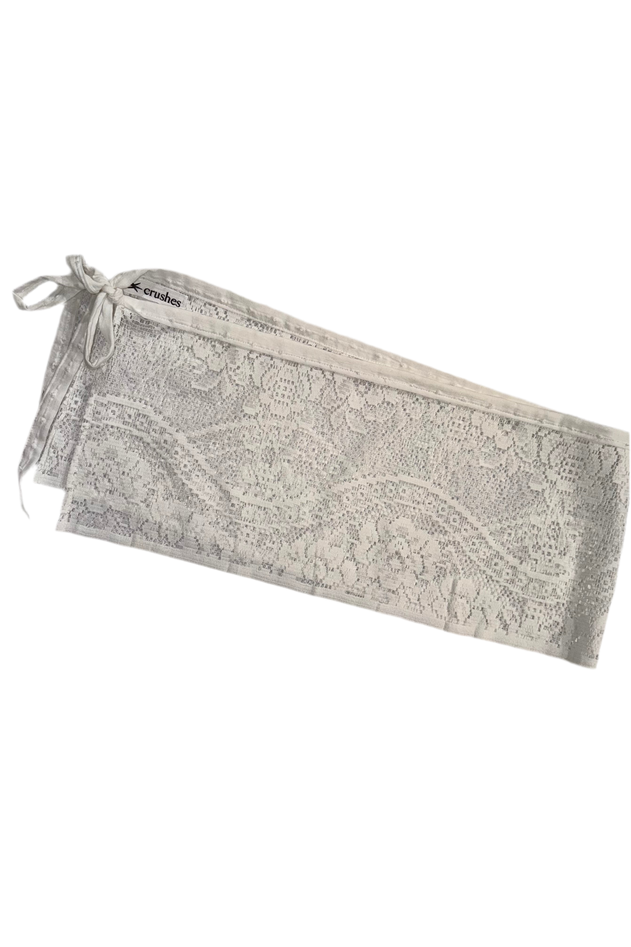 Upcycled Lace Belted Skirt