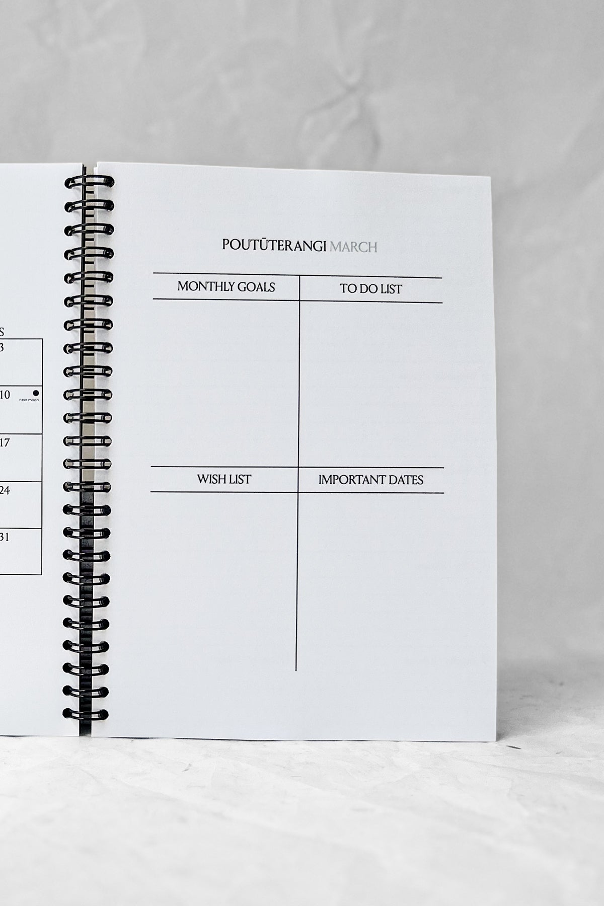 2026 Weekly Diary Maroon