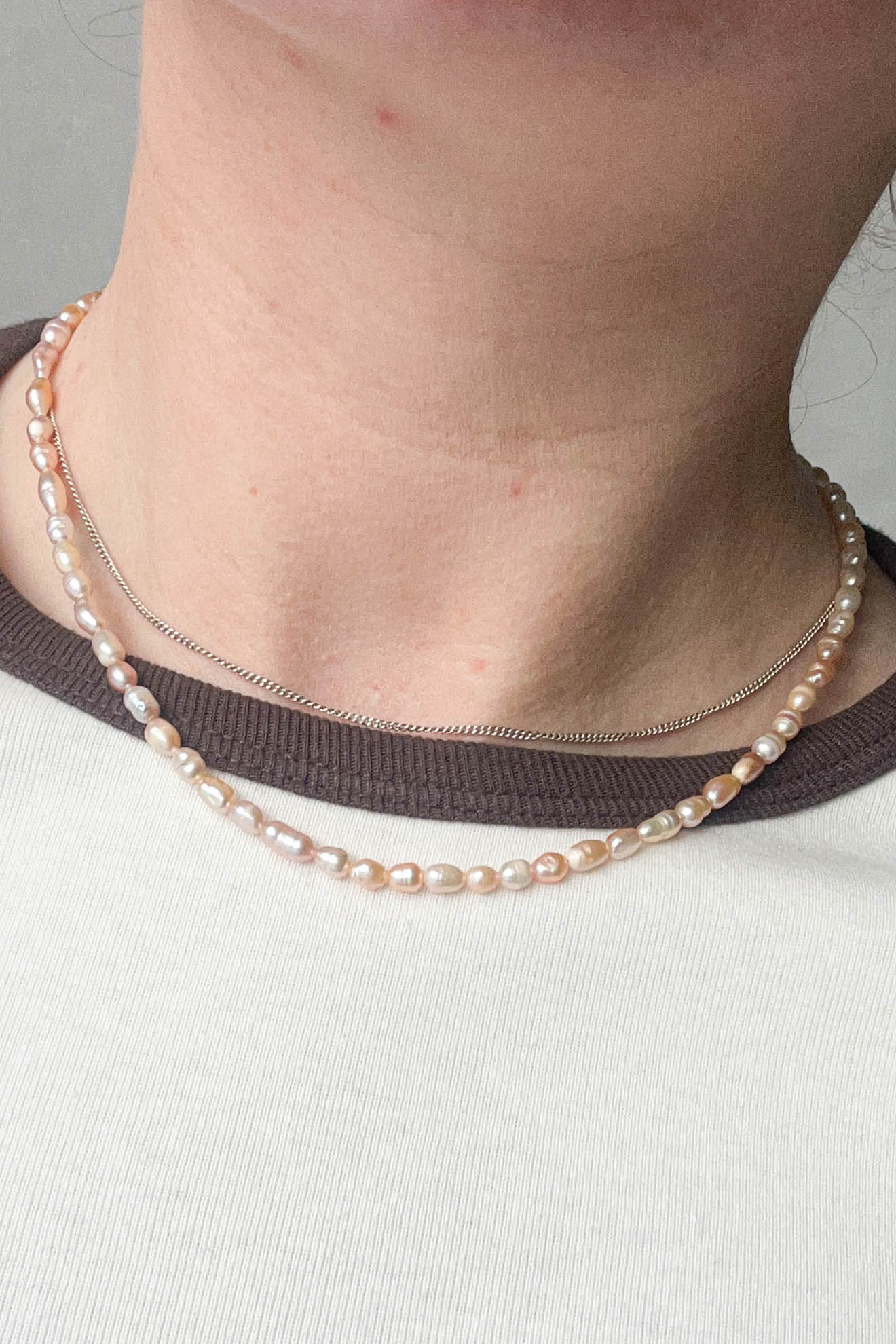 Pink Pearl Strand Necklace