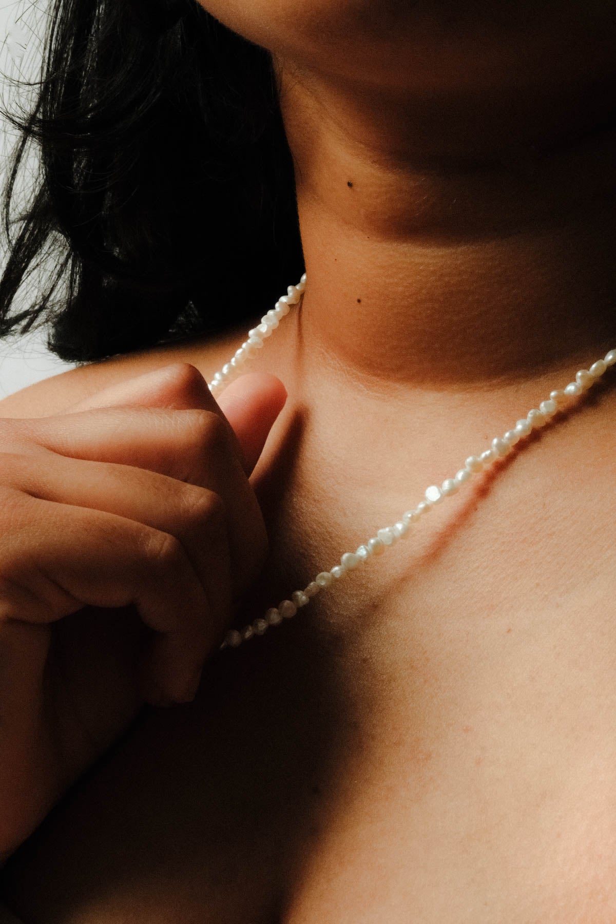 Seed Pearl Strand Necklace