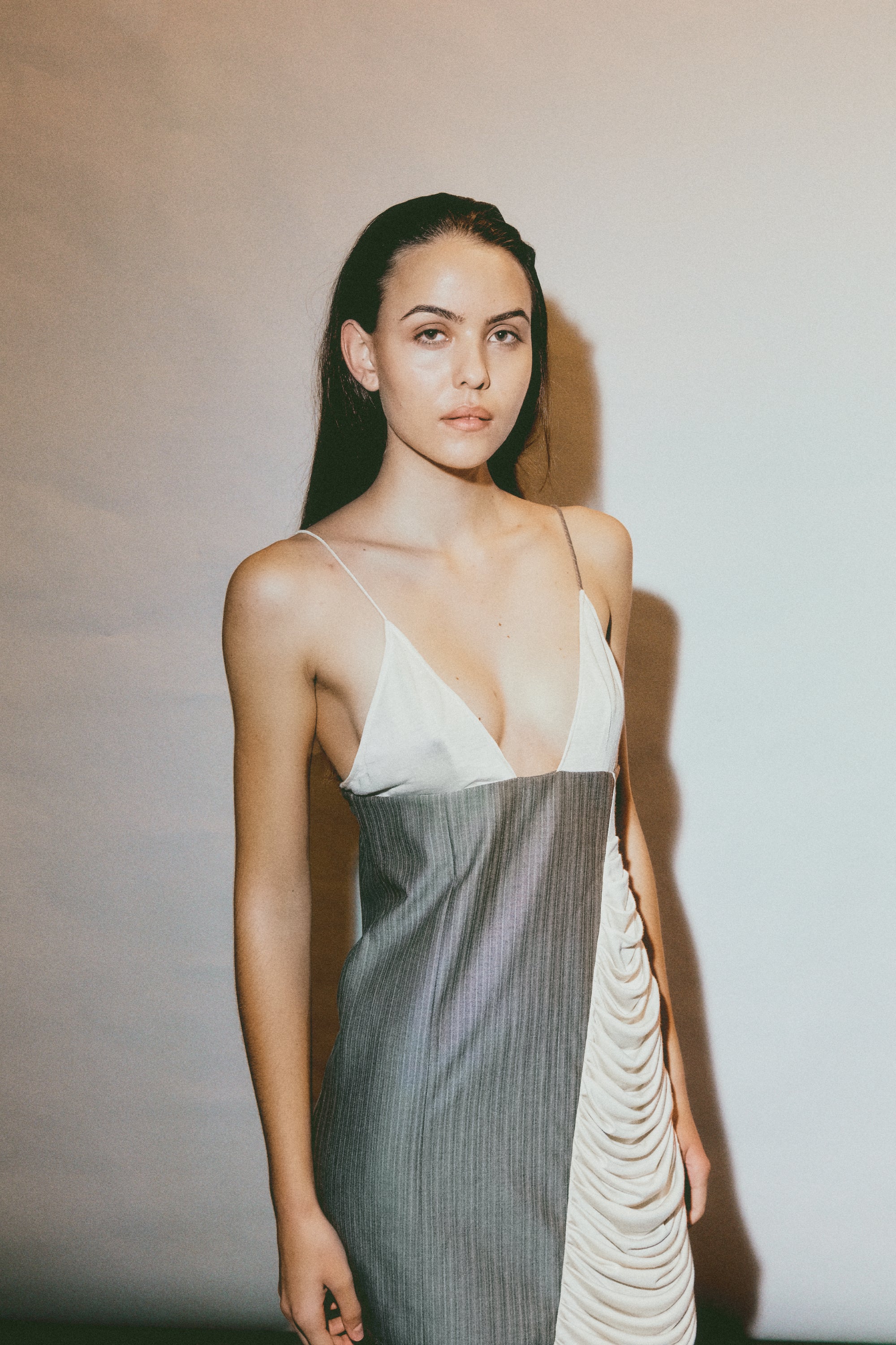 Two-Tone Isla Mini Dress by Daf Nimkovsky