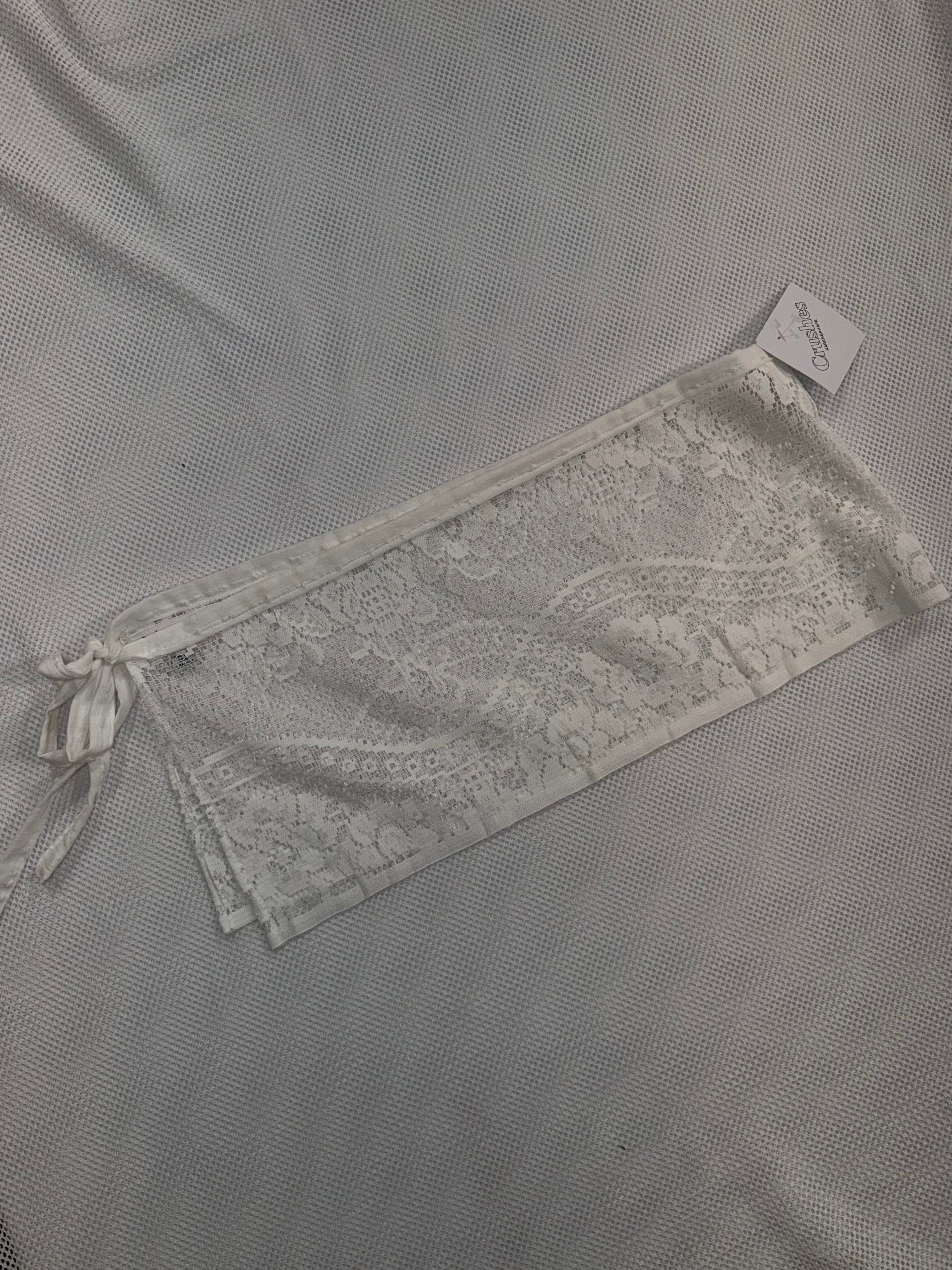 Upcycled Lace Belted Skirt