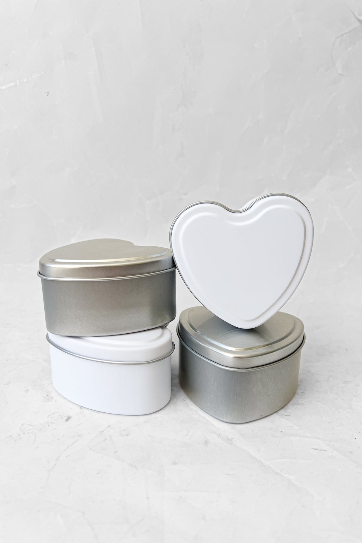 Valentine Heart Tin Candle