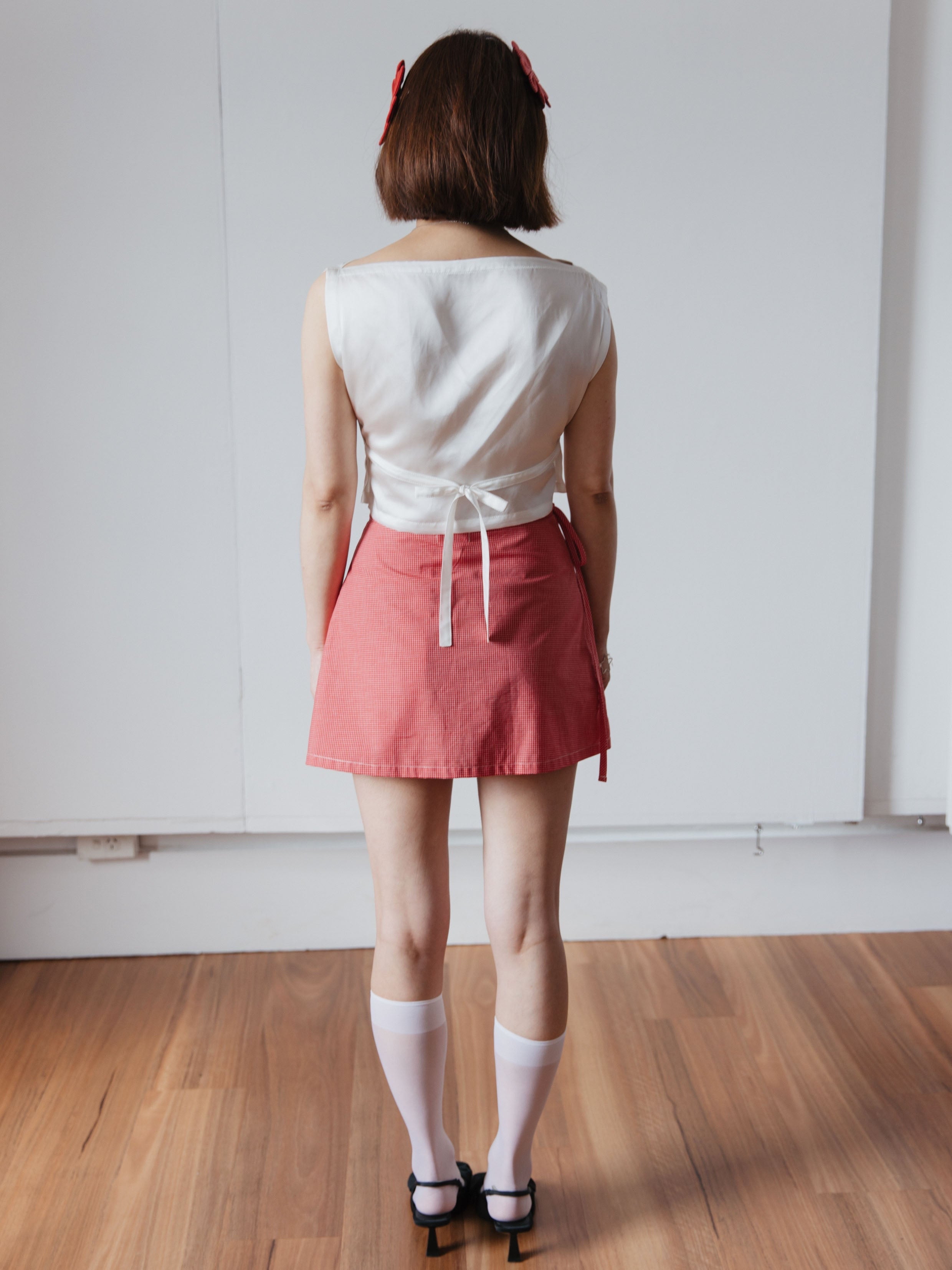 Caitlin Snell 'Flower Wrap Mini' Skirt Size 6