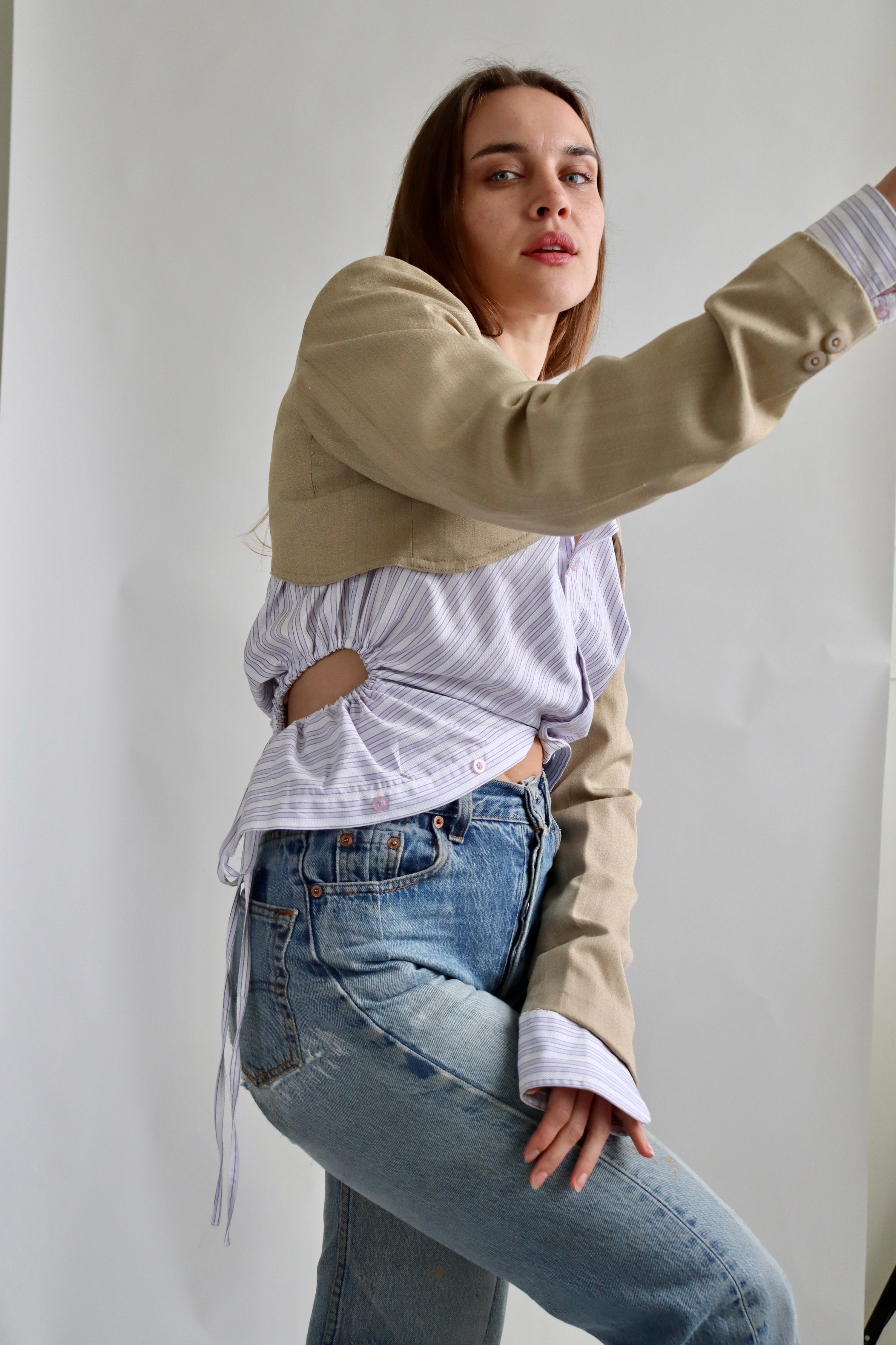 Curve Blazer - Tan (S)