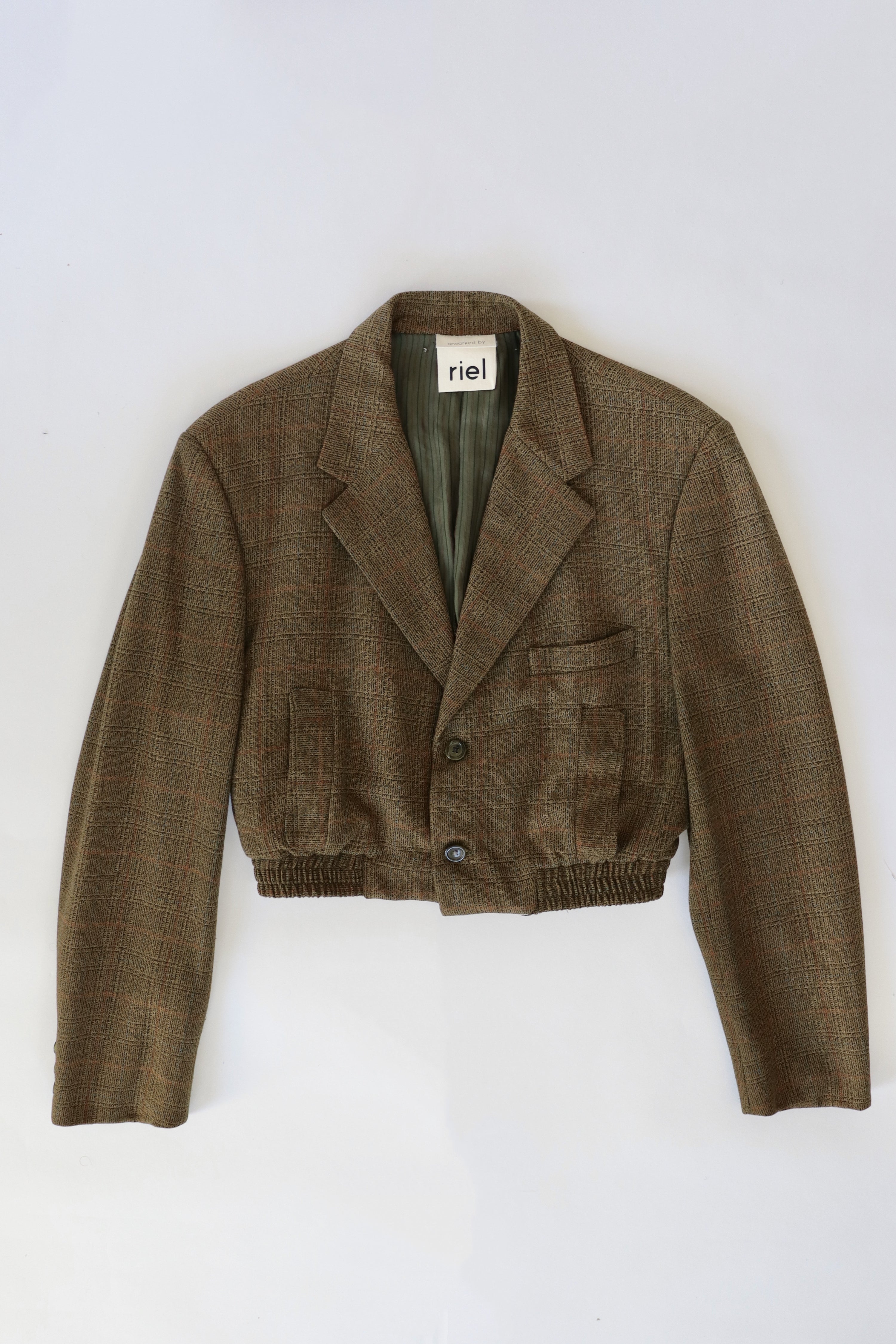 Grace Bomber - Brown Tweed (S)