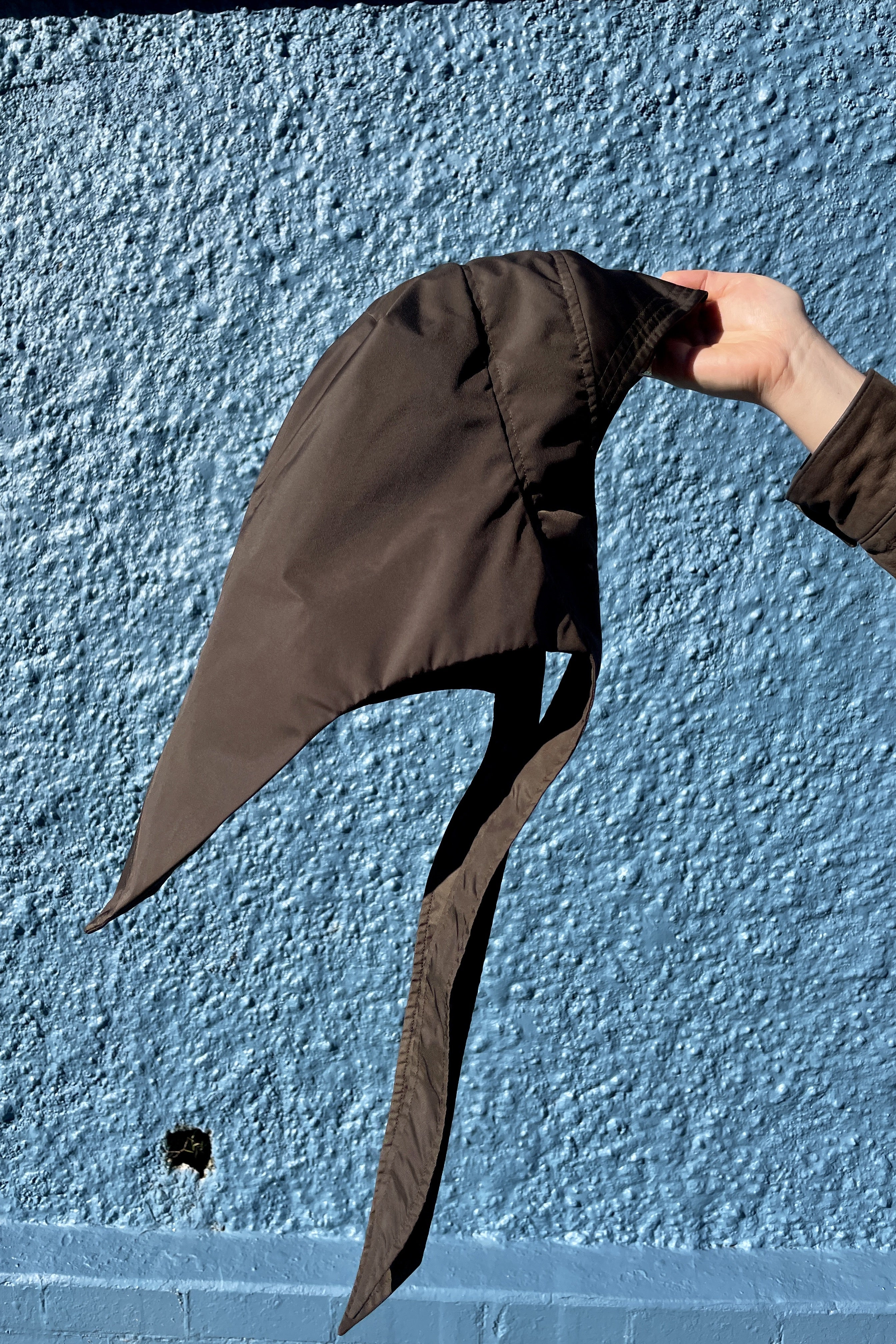 Dark Olive Rain Hood by Nancy Jill