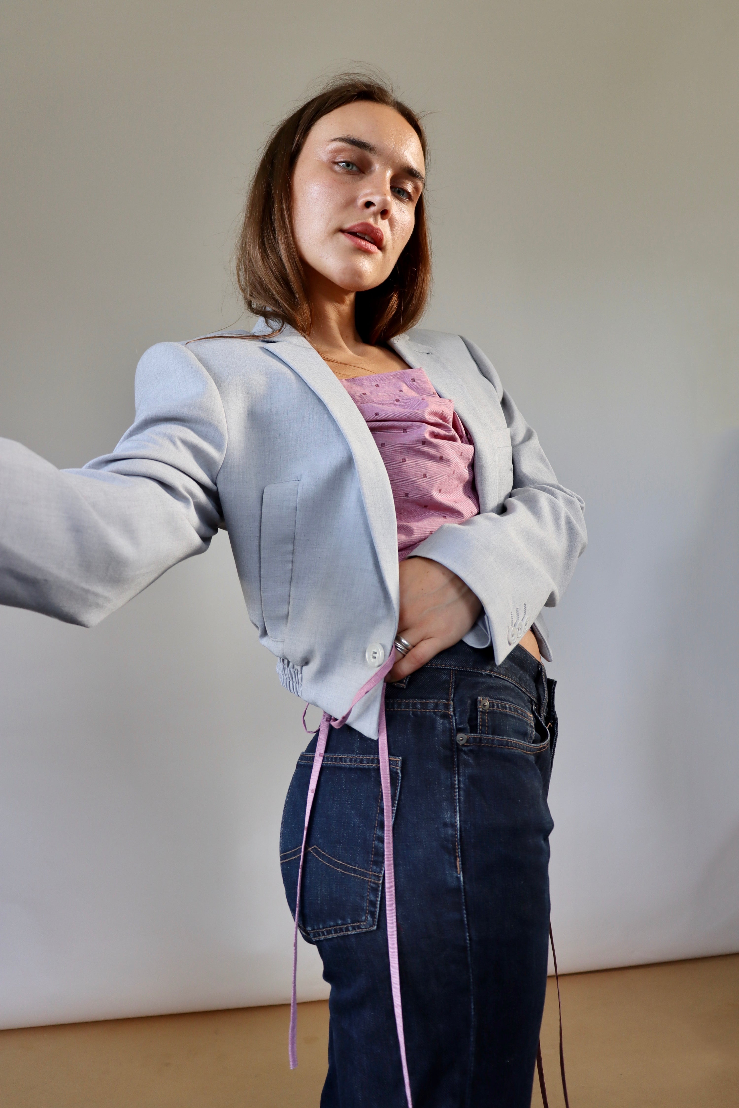 Grace Bomber - Light Grey (S)