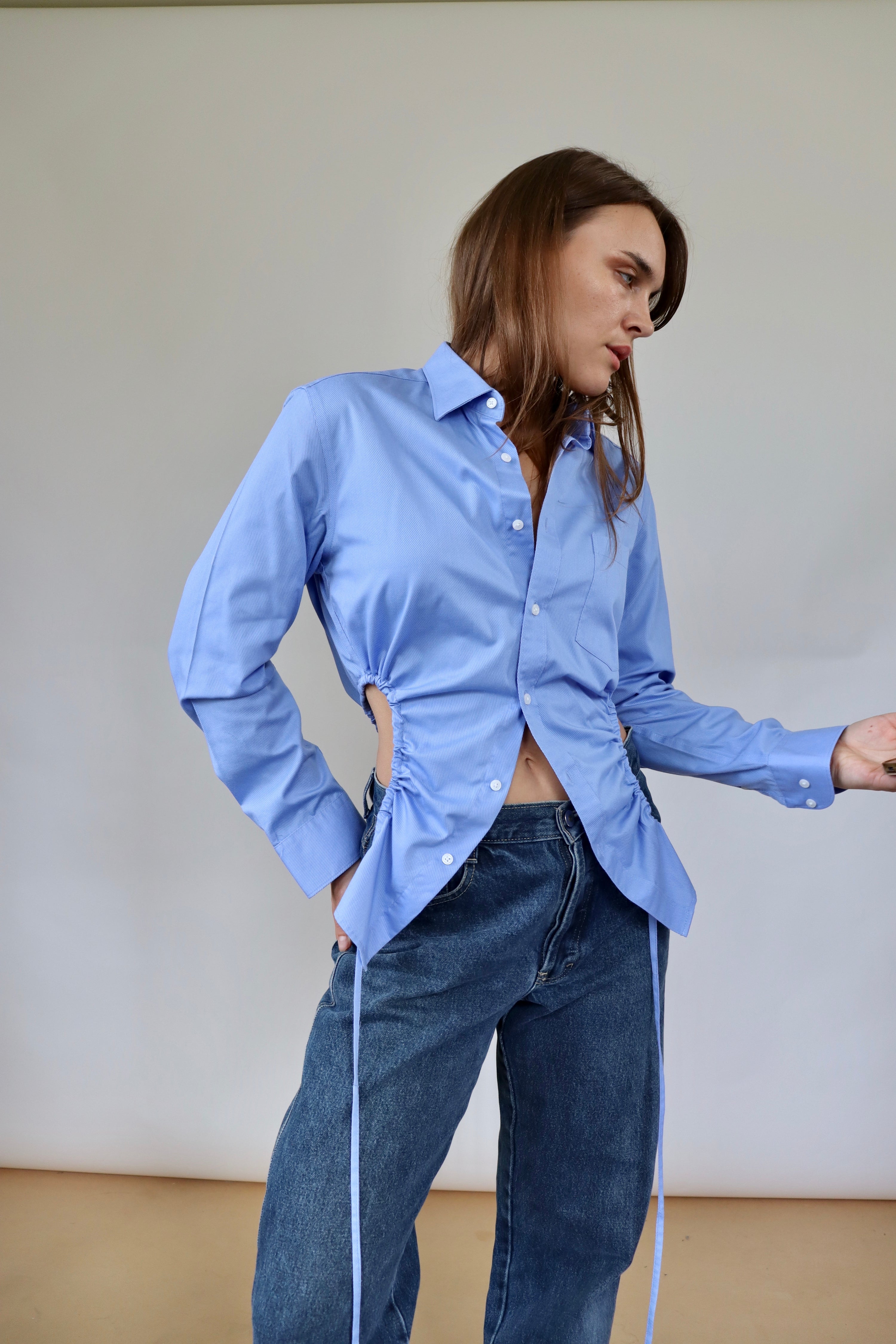 Curve Shirt - Mid Blue (XS)