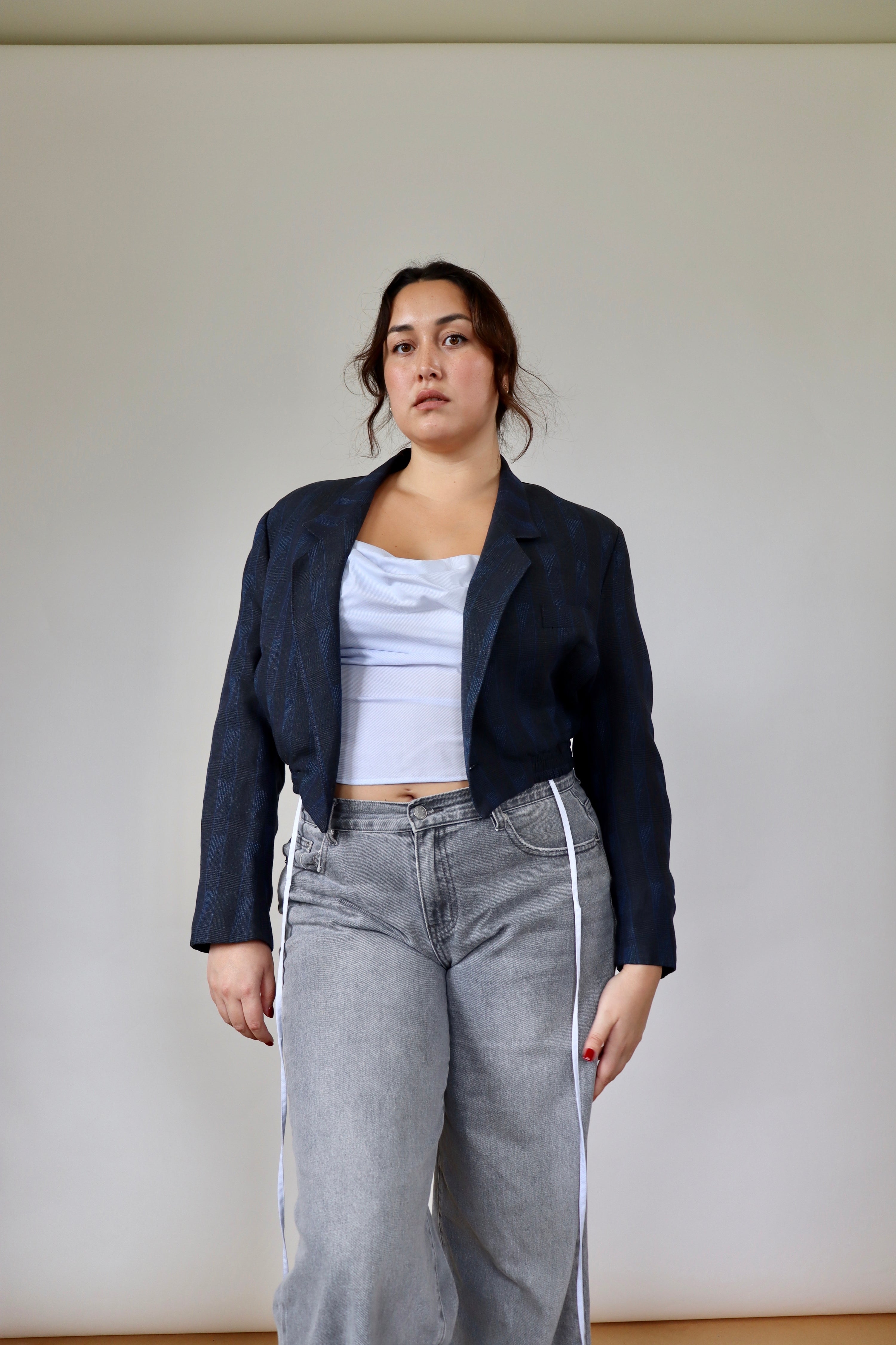 Grace Bomber - Grey/Blue (M)